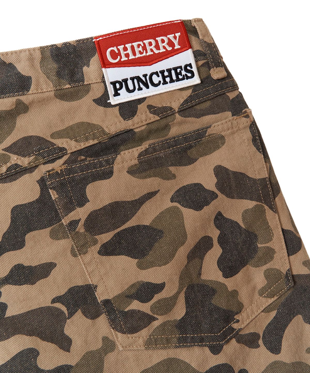 체리 펀치스(CHERRY PUNCHES) 더블니 팬츠 (덕카모)
