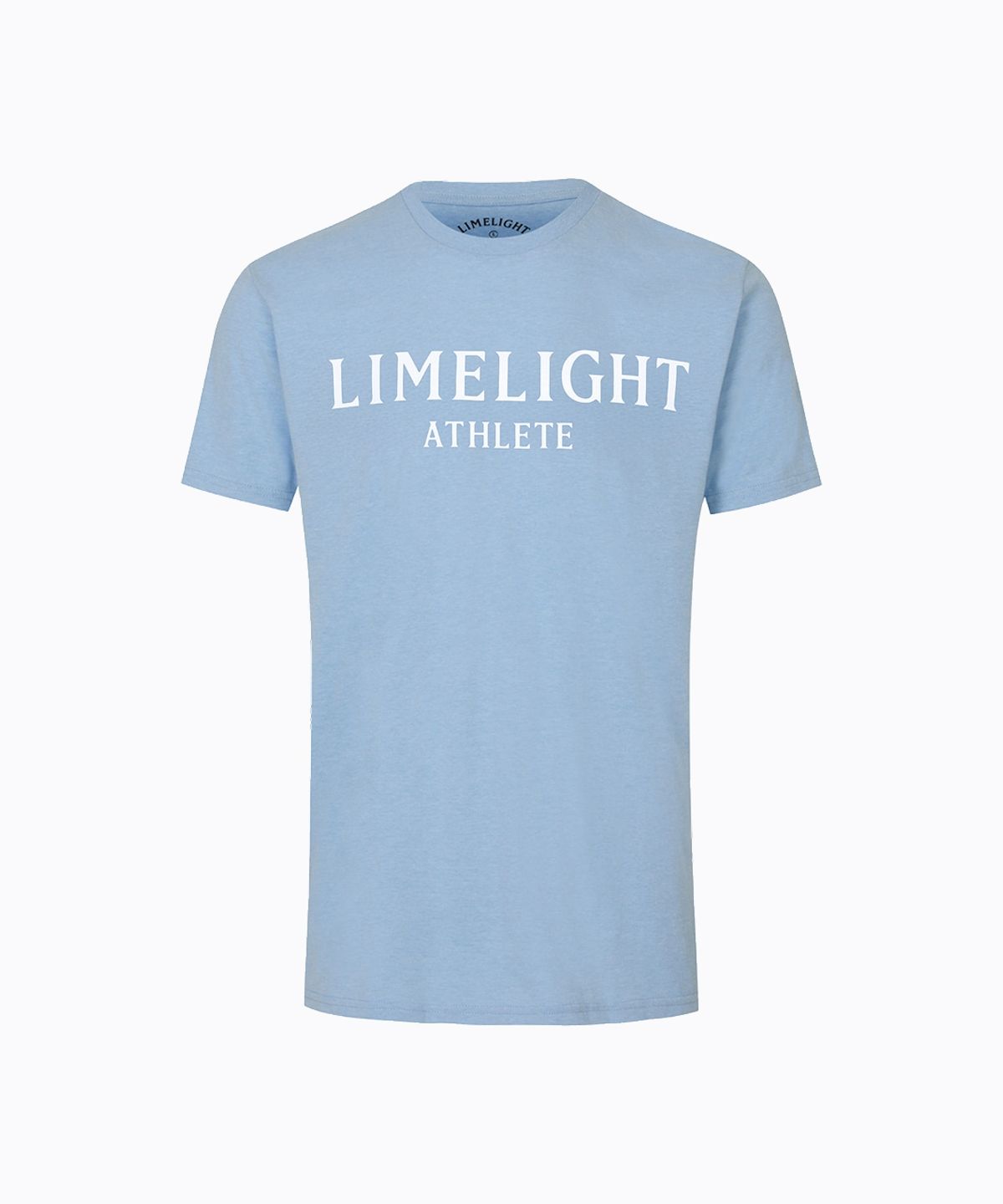 라임라잇 어패럴(LIMELIGHT APPAREL) 애슬릿 티셔츠 (스카이블루 멜란지/화이트)