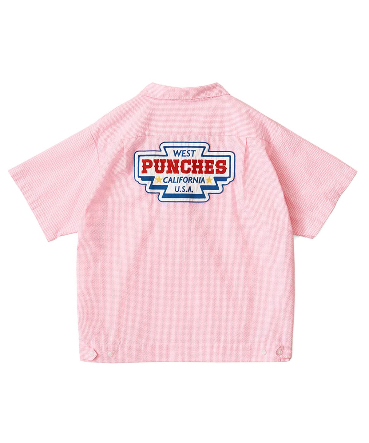 체리 펀치스(CHERRY PUNCHES) 시어서커 유니폼 셔츠 (핑크)