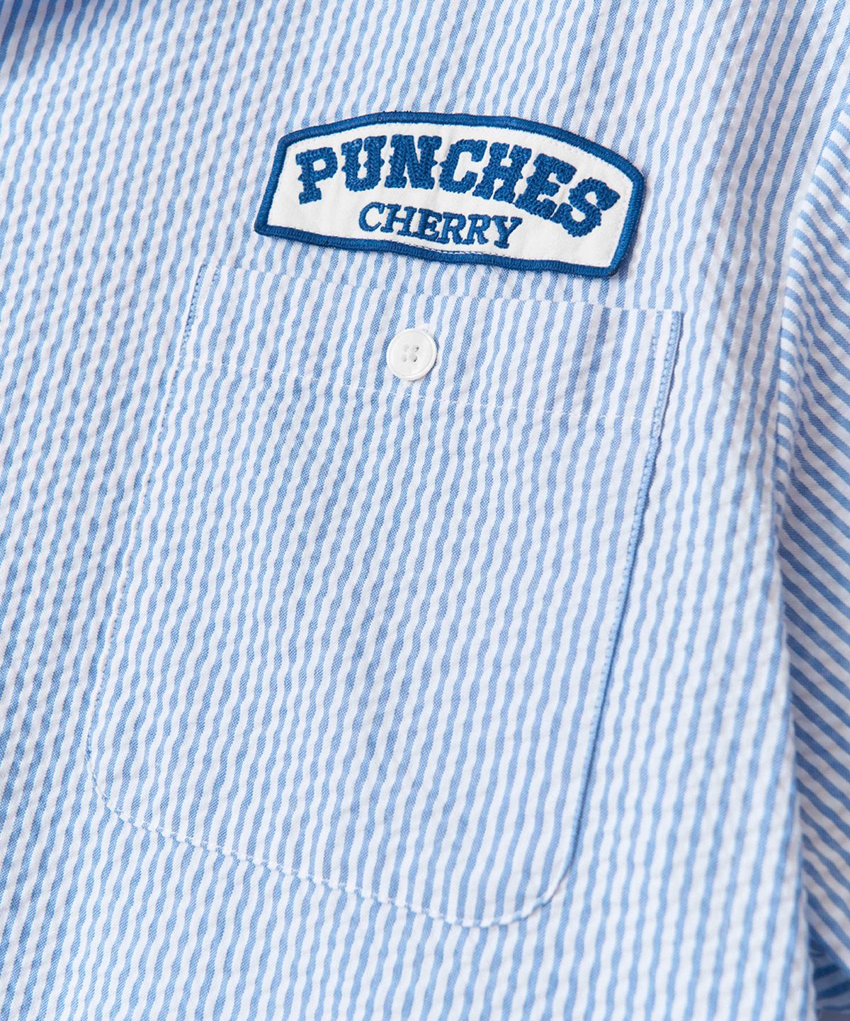 체리 펀치스(CHERRY PUNCHES) 시어서커 유니폼 셔츠 (블루)