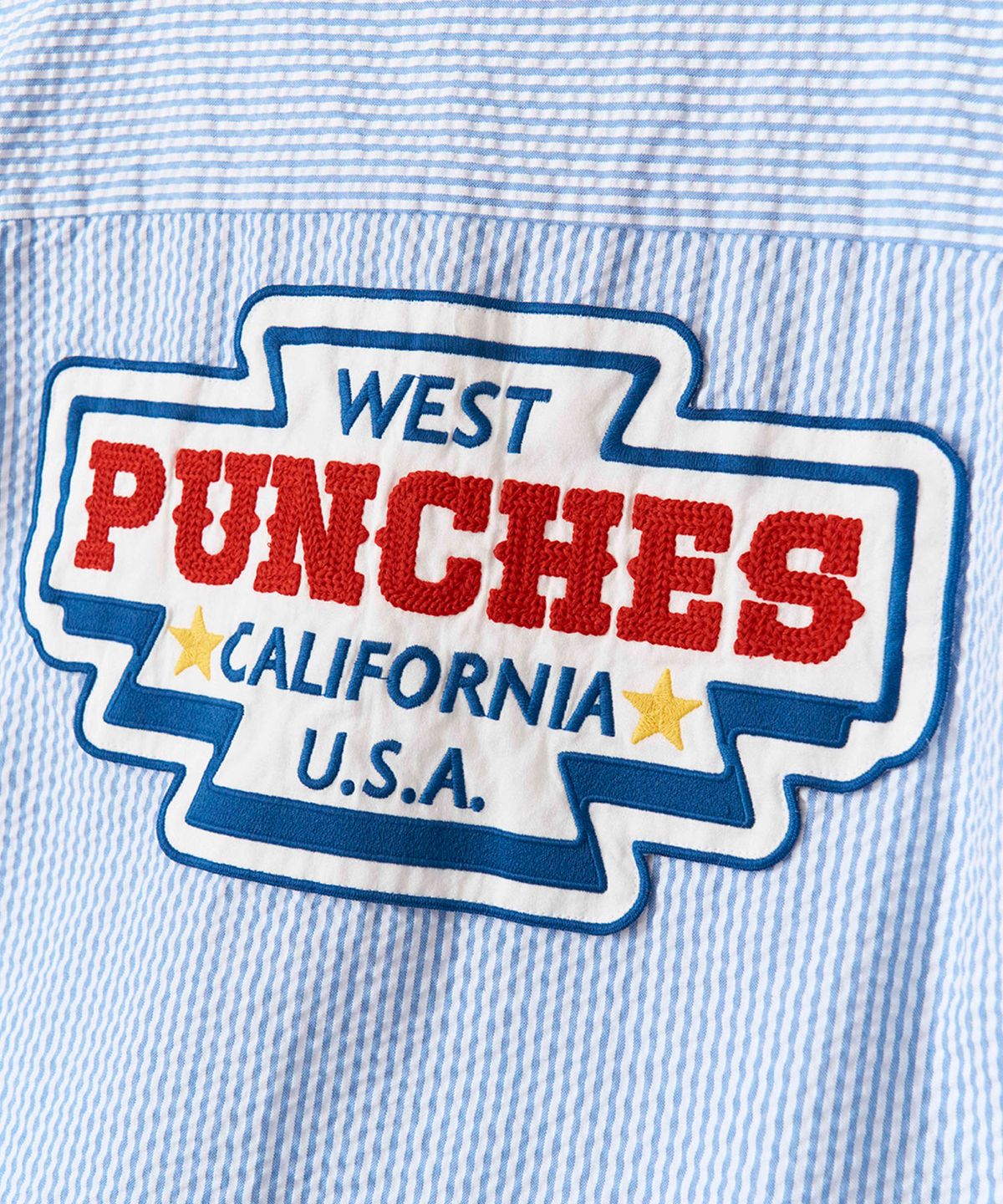 체리 펀치스(CHERRY PUNCHES) 시어서커 유니폼 셔츠 (블루)