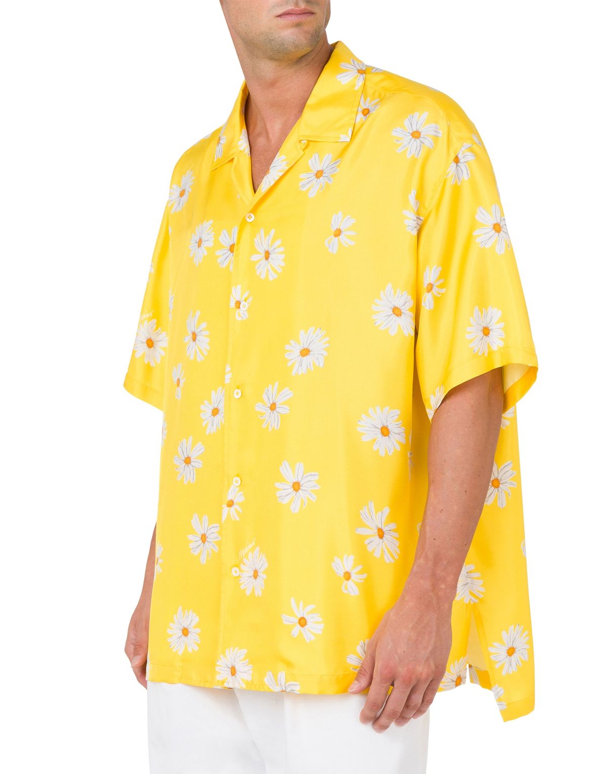 모스키노(MOSCHINO) 사틴 올 오버 데이지 셔츠