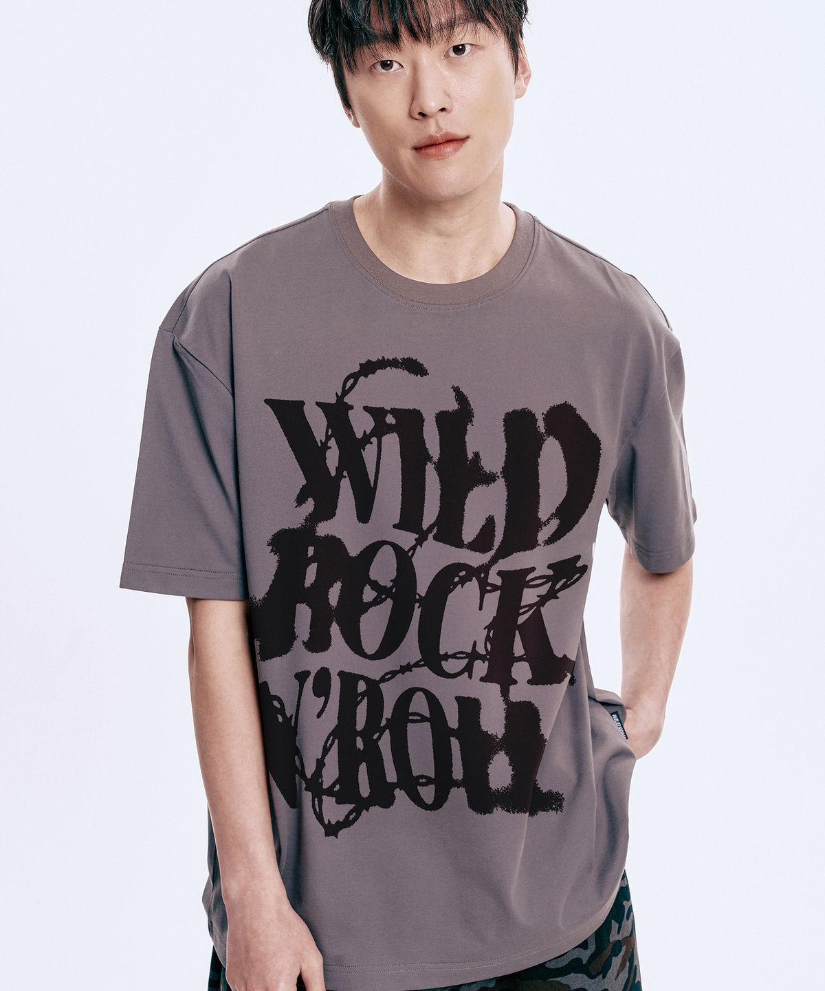 와일드락(WILDROCK) WILD ROCK N ROLL Cool cotton Overfit half T-shirts