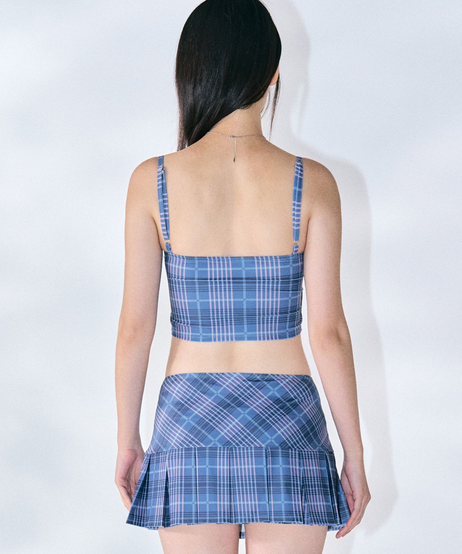 ビキニ ZEROPLANET Check Bustier Bikini Set NAVY Z25HDR01NY MUSINSA公式 | ZEROPLANET Check Bustier Bikini Set [NAVY]