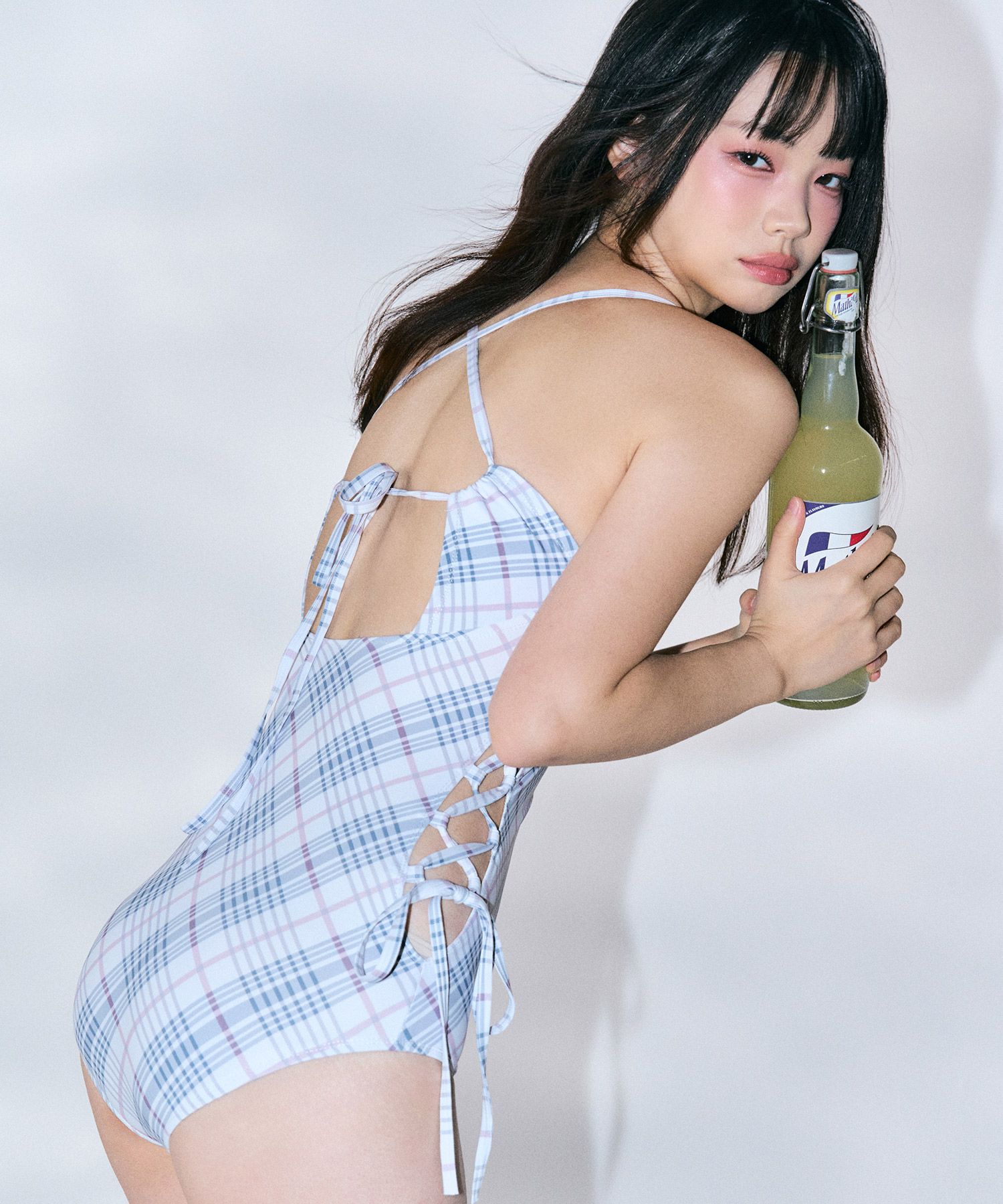 ワンピース水着 [Zeroplanet] Check Monokini MUSINSA公式 | ZEROPLANET Check Monokini [WHITE]