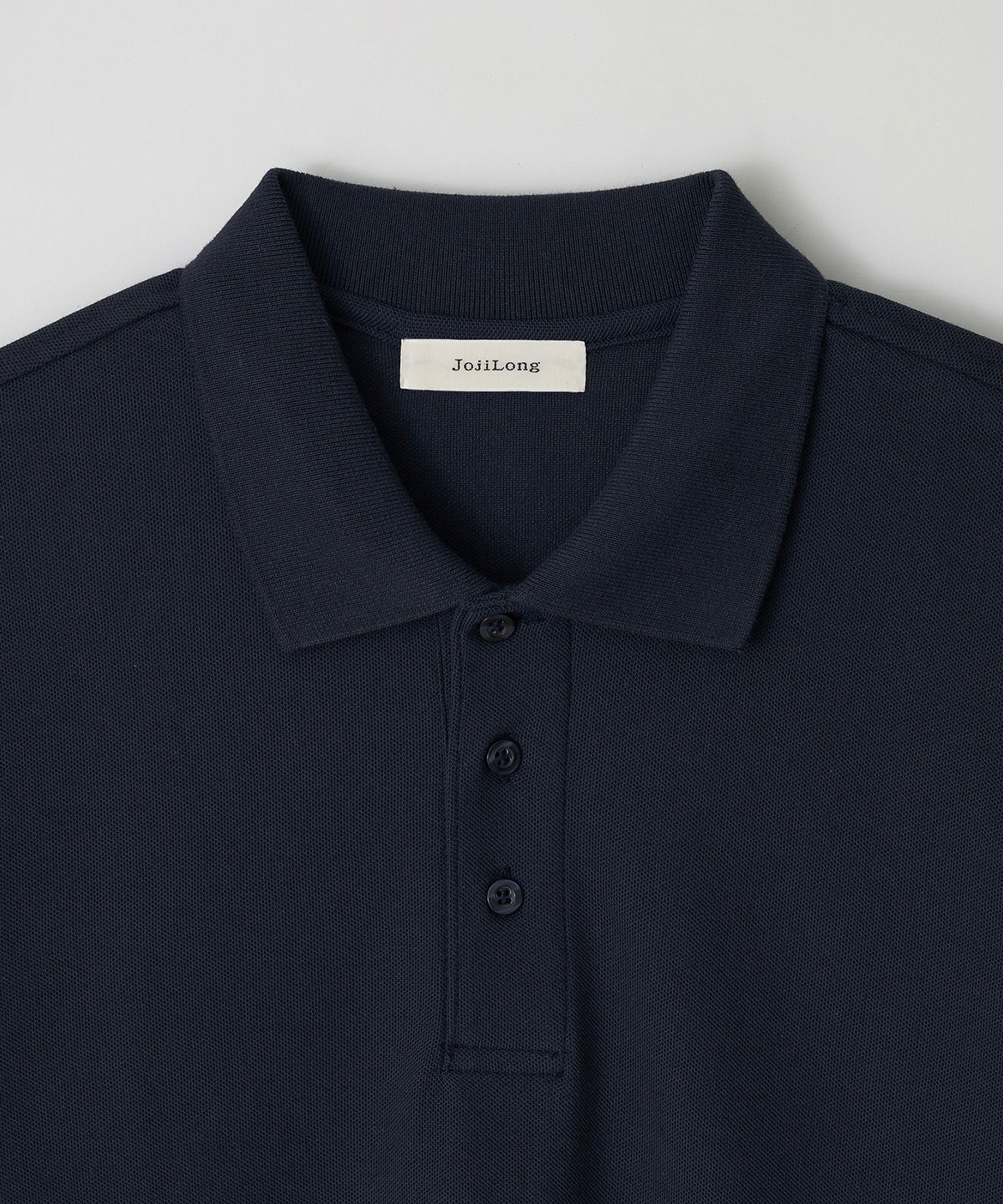 조질롱(JOJILONG) JN156 Pique Three Button Polo T-Shirt - NAVY