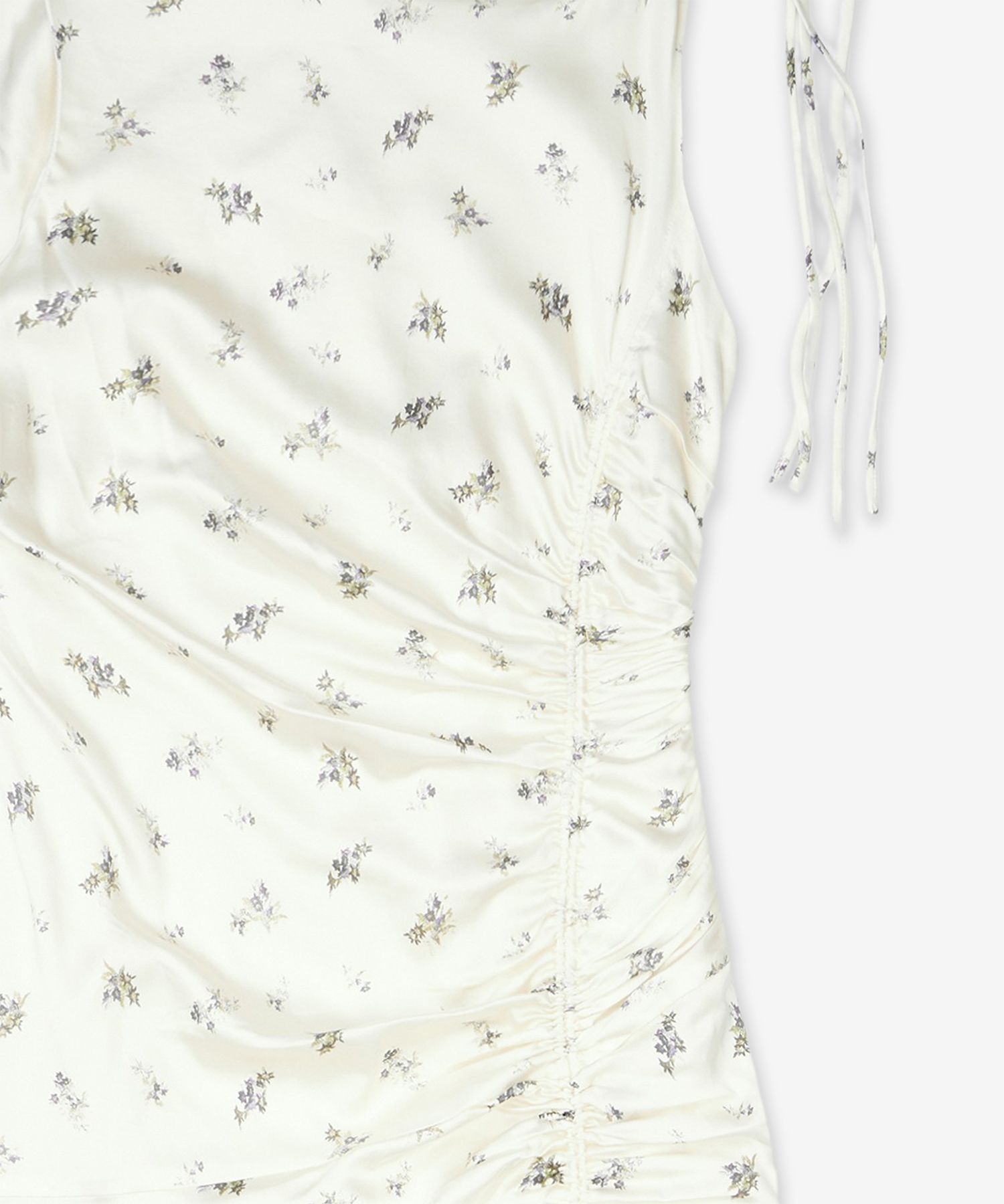 ワンピースその他 Ganni Printed satin gathered one-piece egglet W0262135 W0262 MUSINSA | GANNI Printed Satin Gathered One Piece - Egret