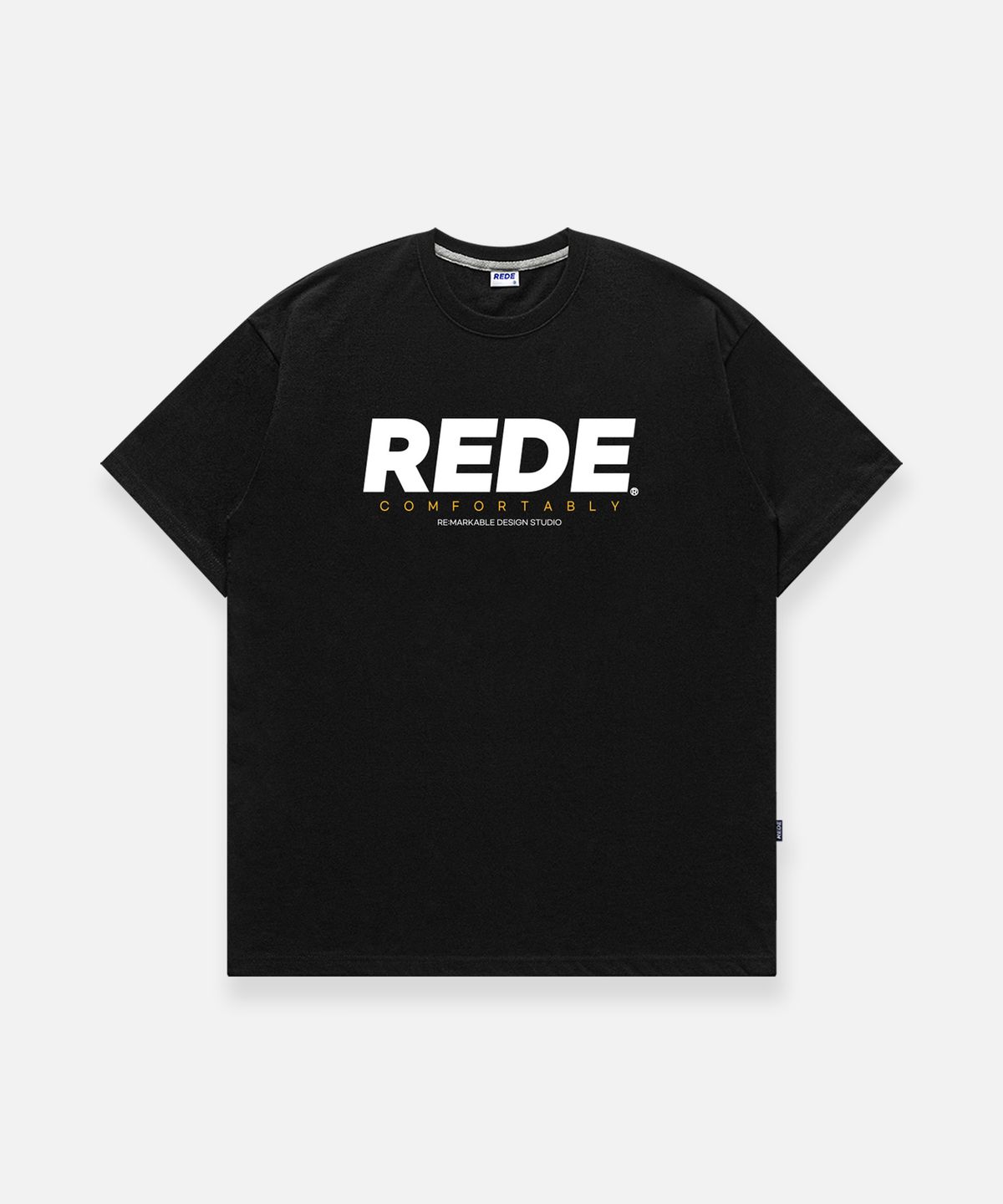 리디(REDE) REDE 로고 오버핏 반팔티