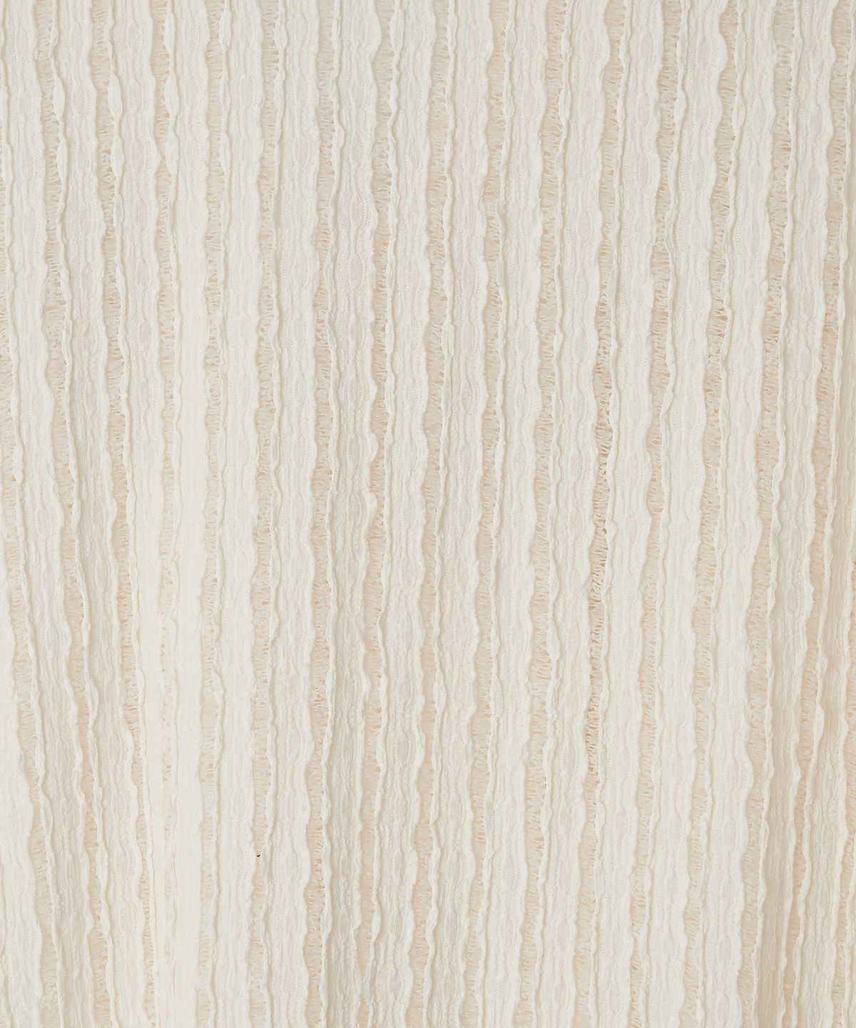 조질롱(JOJILONG) JN160 Crochet Open Collar 1/2 Shirt - IVORY