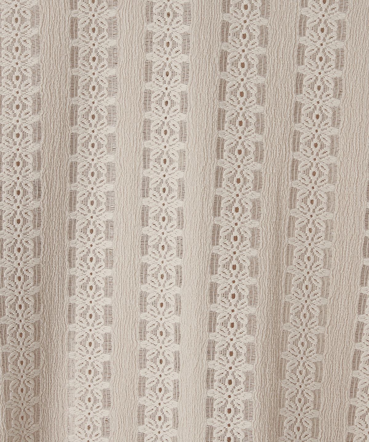 조질롱(JOJILONG) JN161 Crochet Ethnic 1/2 Shirt - BEIGE