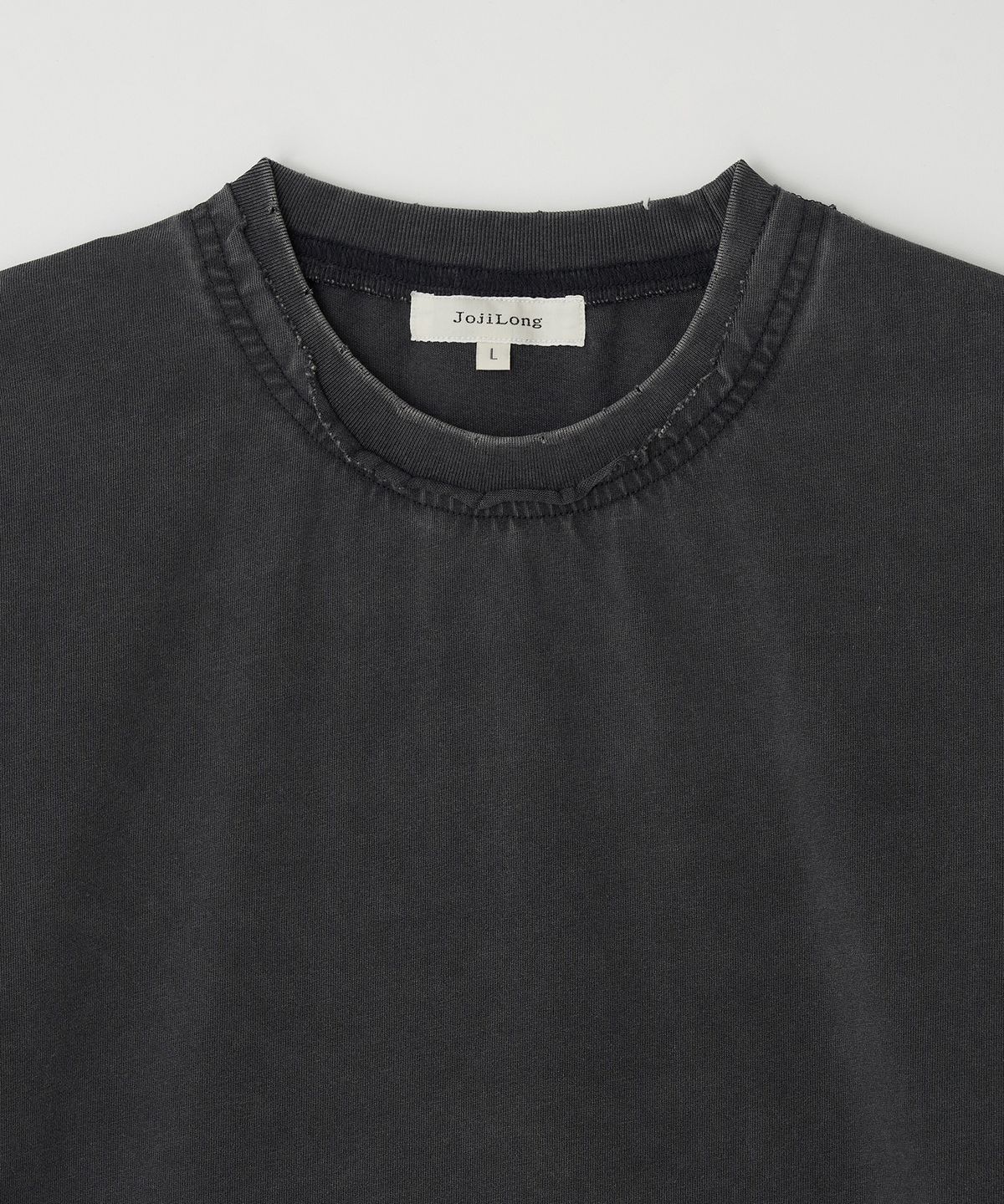 조질롱(JOJILONG) JN103 Distress Old T-Shirt - COOL GREY