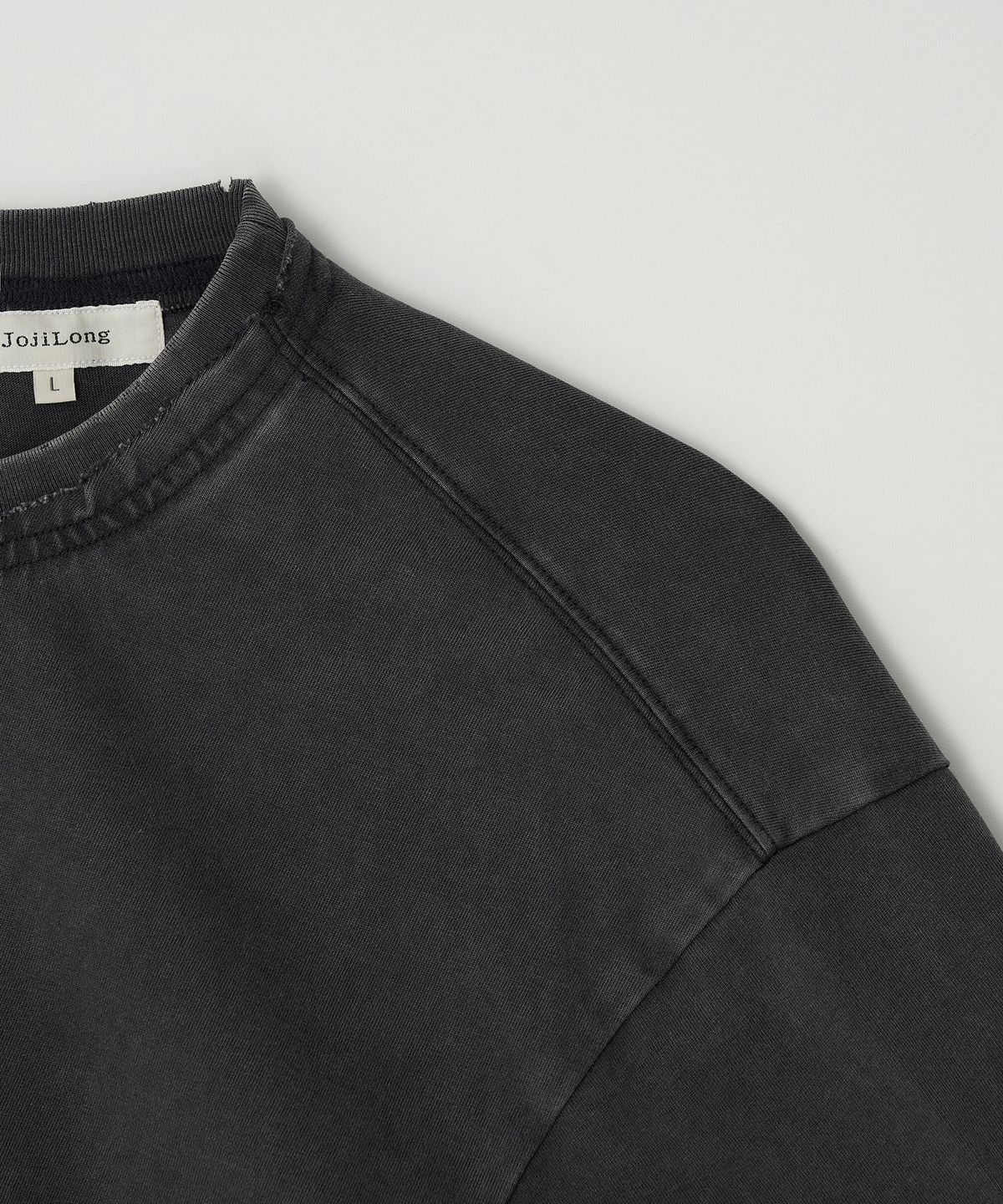조질롱(JOJILONG) JN103 Distress Old T-Shirt - COOL GREY