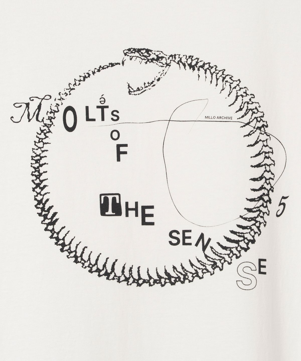 밀로 아카이브(MILLO ARCHIVE) 몰츠 오브 더 센스 티셔츠 [화이트]