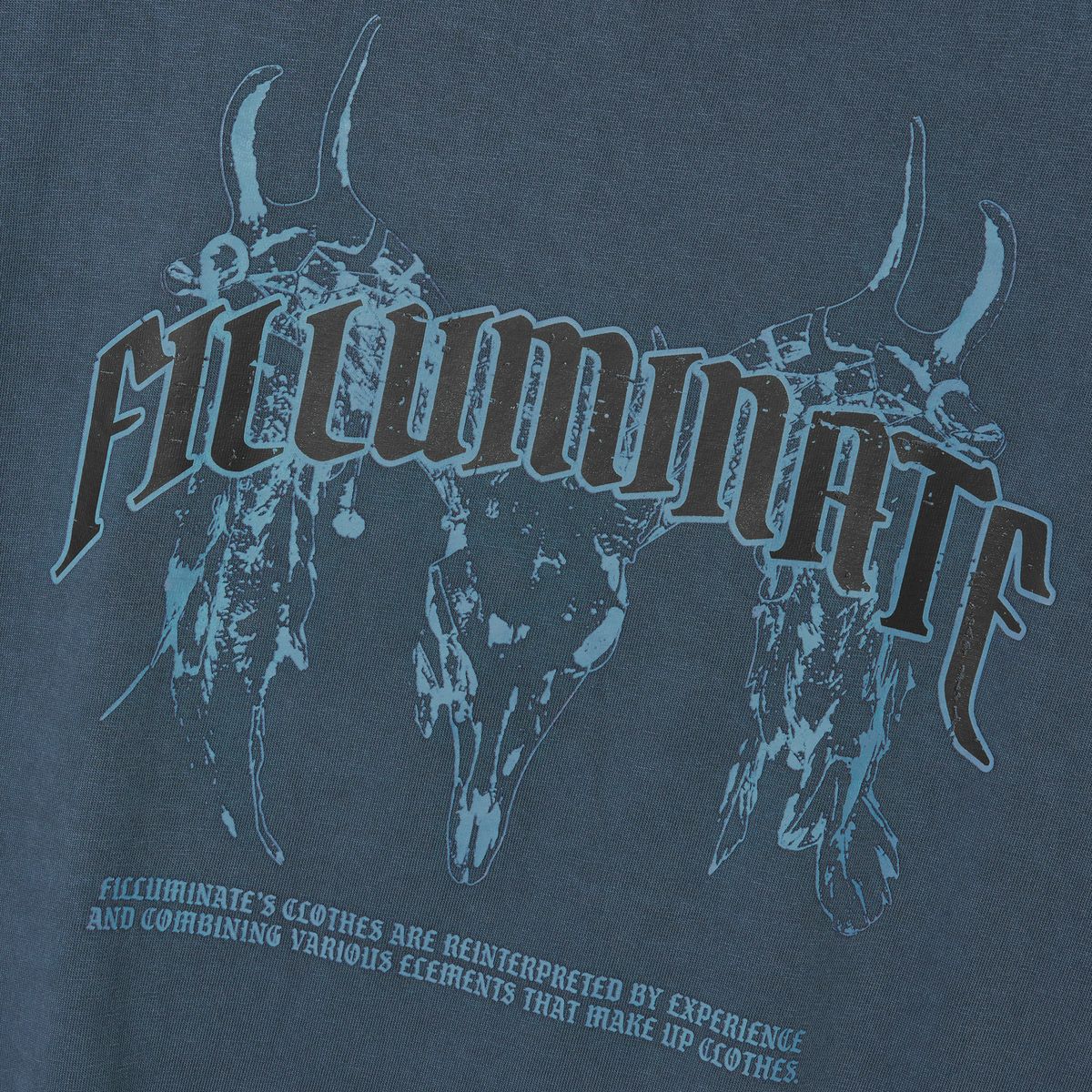 필루미네이트(FILLUMINATE) 조디악 그래픽 티셔츠-네이비