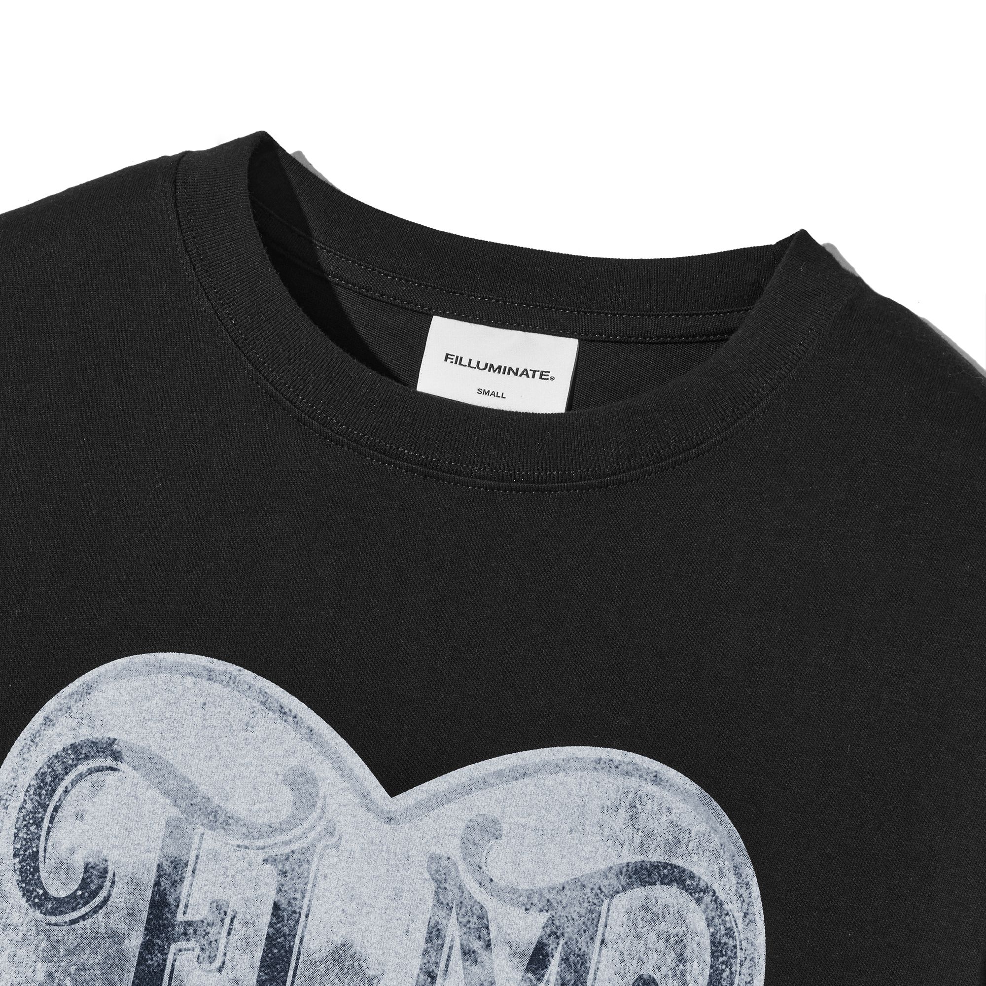 Tシャツ・カットソー [FILLUMINATE] FLM Vintage Heart Graphic T-Shirt MUSINSA | FILLUMINATE FLM Vintage Heart Graphic Tee-Black