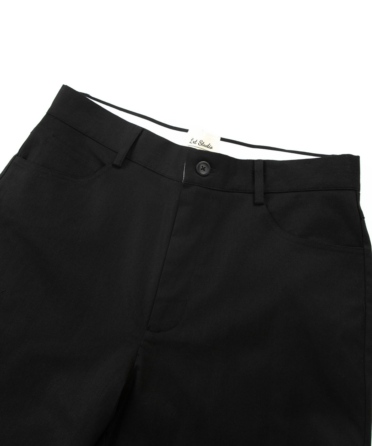 엘엑스티(LXT) For Summer 세미 와이드 냉감 코튼 치노 팬츠 [Black]
