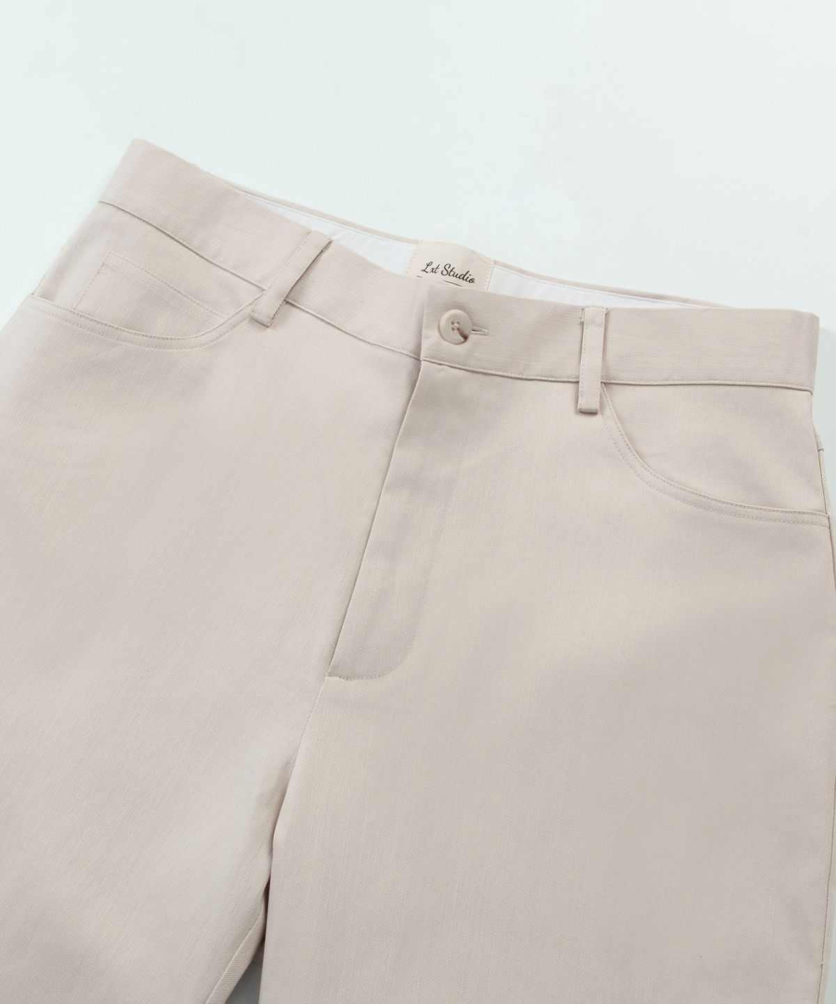 엘엑스티(LXT) For Summer 세미 와이드 냉감 코튼 치노 팬츠 [Beige]