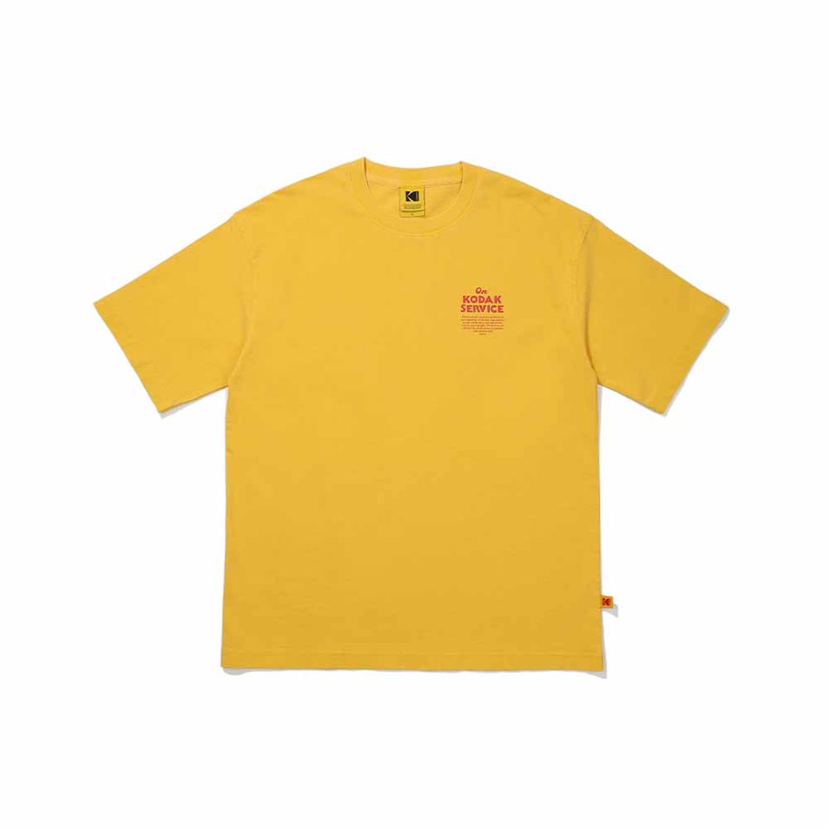 코닥(KODAK) 에센셜 워싱 반팔 티셔츠 YELLOW