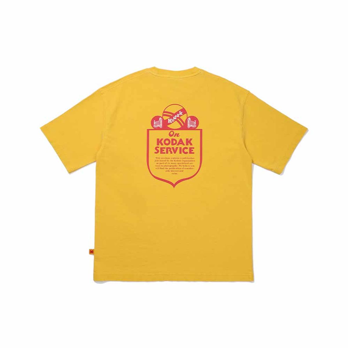 코닥(KODAK) 에센셜 워싱 반팔 티셔츠 YELLOW