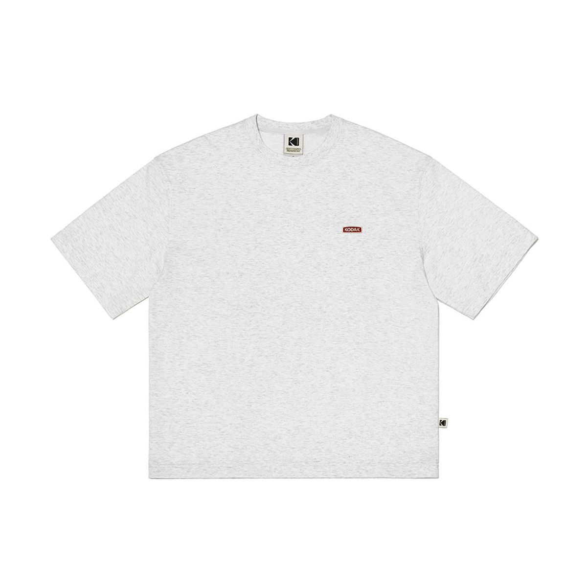 코닥(KODAK) 브리즈팝 메쉬 텍스쳐 반팔 티셔츠 WHITE MELANGE