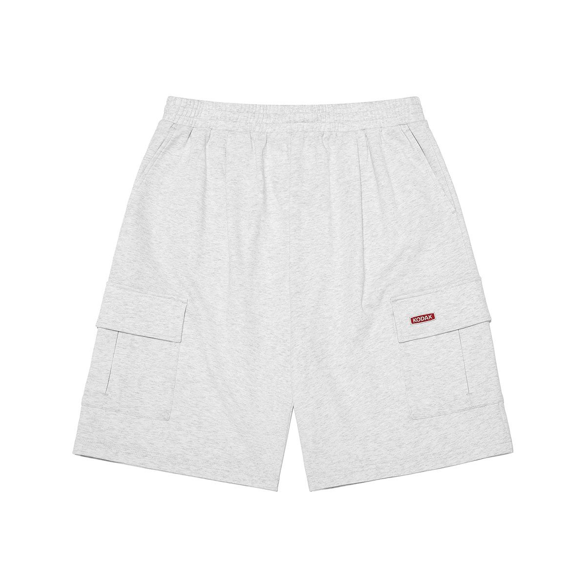 코닥(KODAK) 브리즈팝 메쉬텍스쳐 6부 반바지 WHITE MELANGE