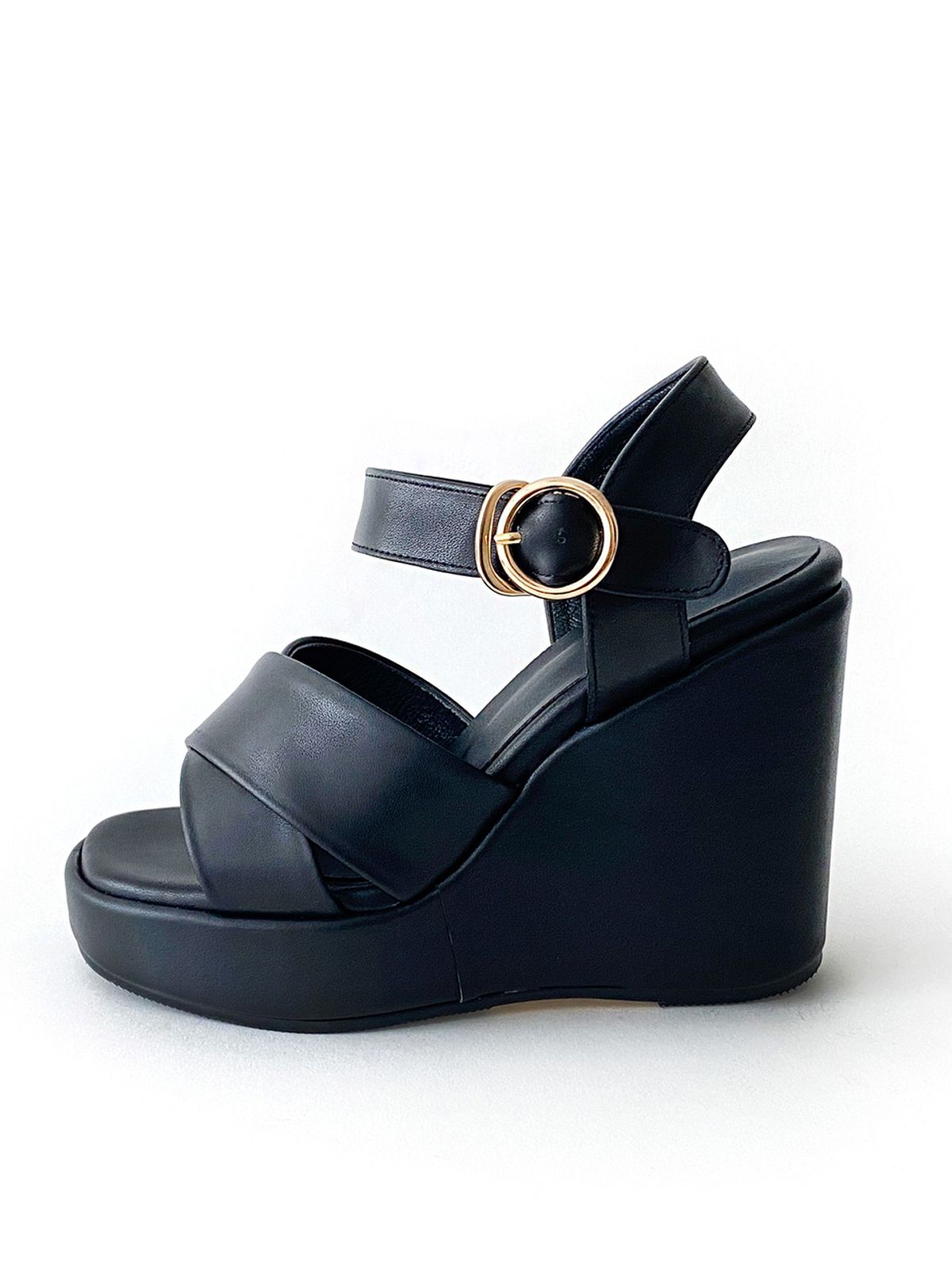 오드리(ODR) 미쉘 웨지 샌들_Black 7/8/9/10/11cm ODR220113