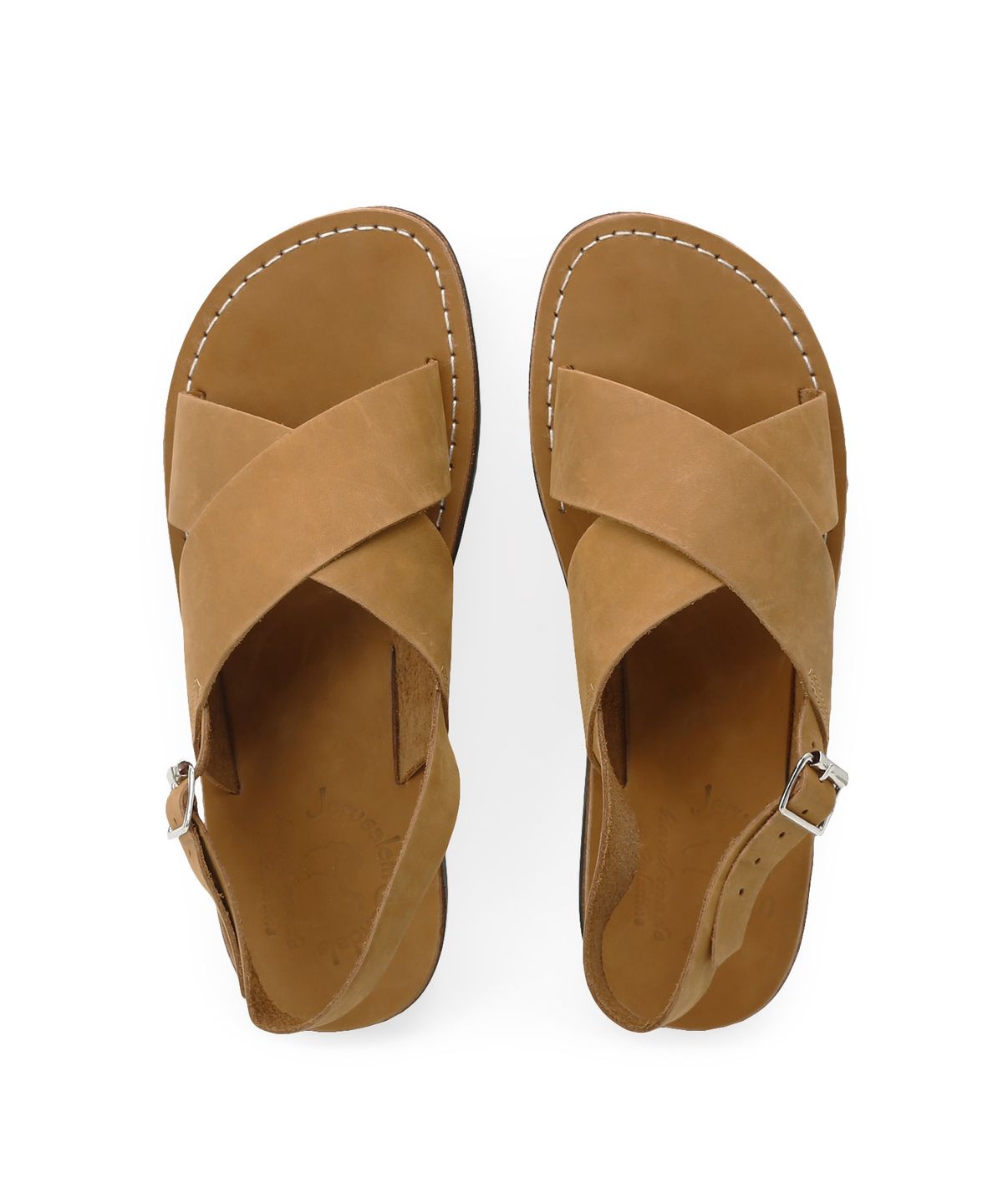 예루살렘 샌들(JERUSALEM SANDALS) 92BNN ELAN BUCKLE-TAN (엘란 버클)