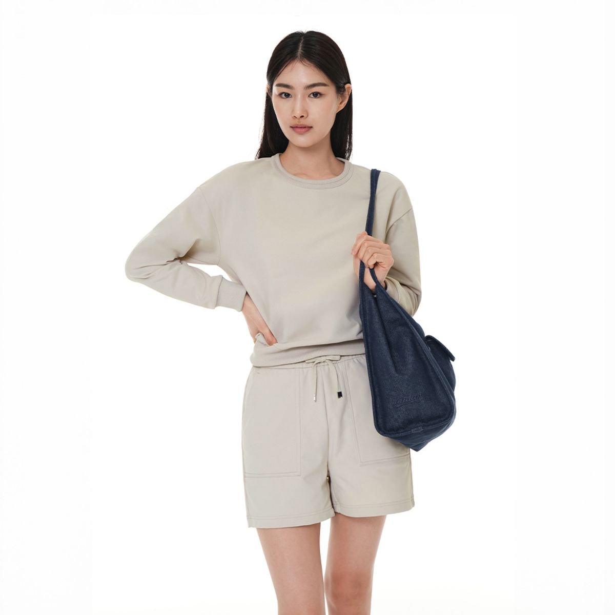 안다르(ANDAR) 데님 포켓 숄더백