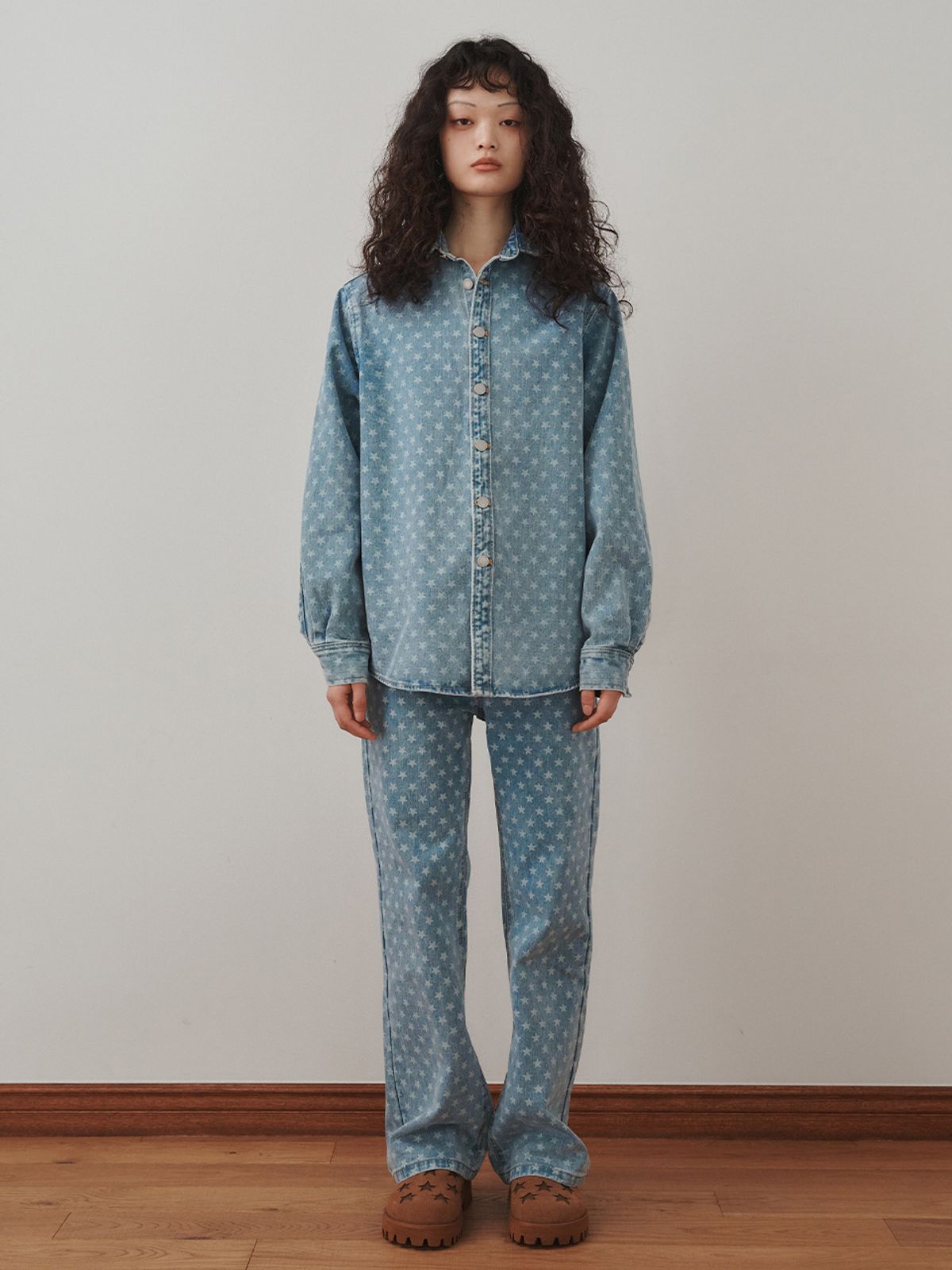 플리즈프로젝트(PLZPROJECT) STARRY DENIM SHIRT