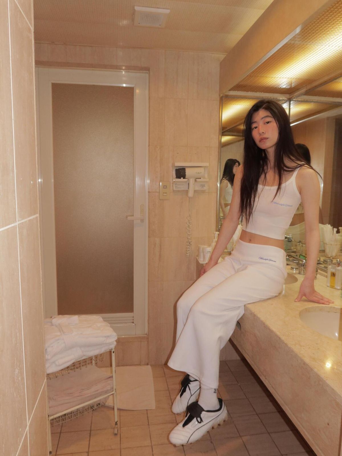 어텐즈(ATTENDS) Mellow low rise cropped pants (4colors)