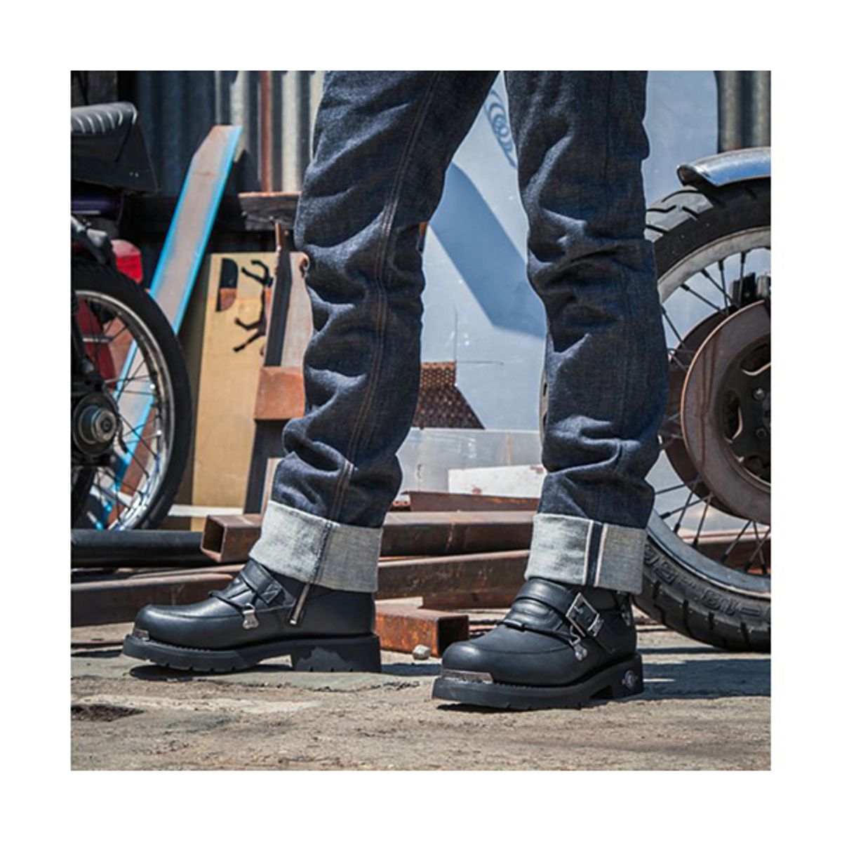 할리데이비슨(HARLEY-DAVIDSON) 남성 디스토션 부츠