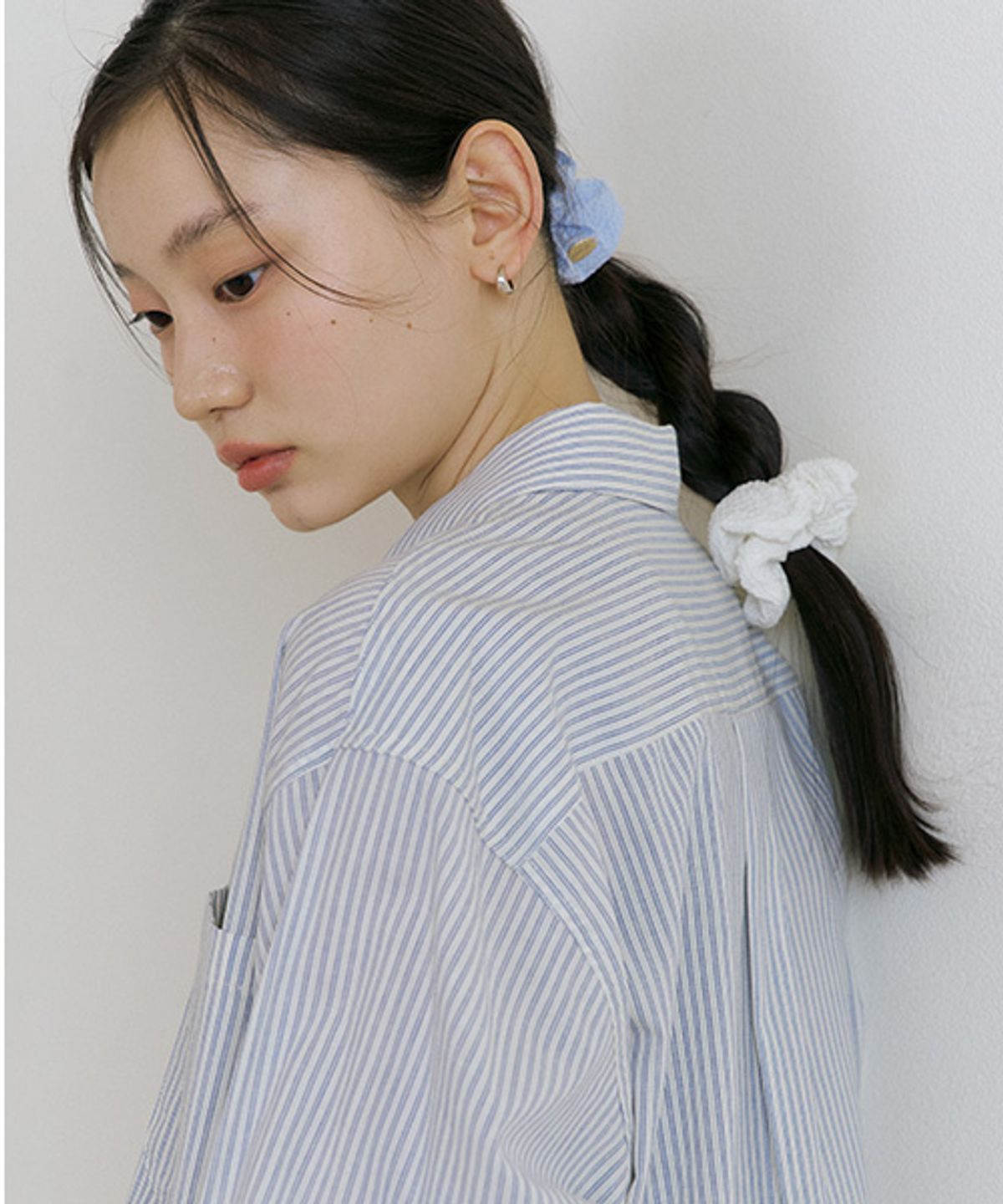 링서울(LINGSEOUL) [3set] mini seersucker scrunchie