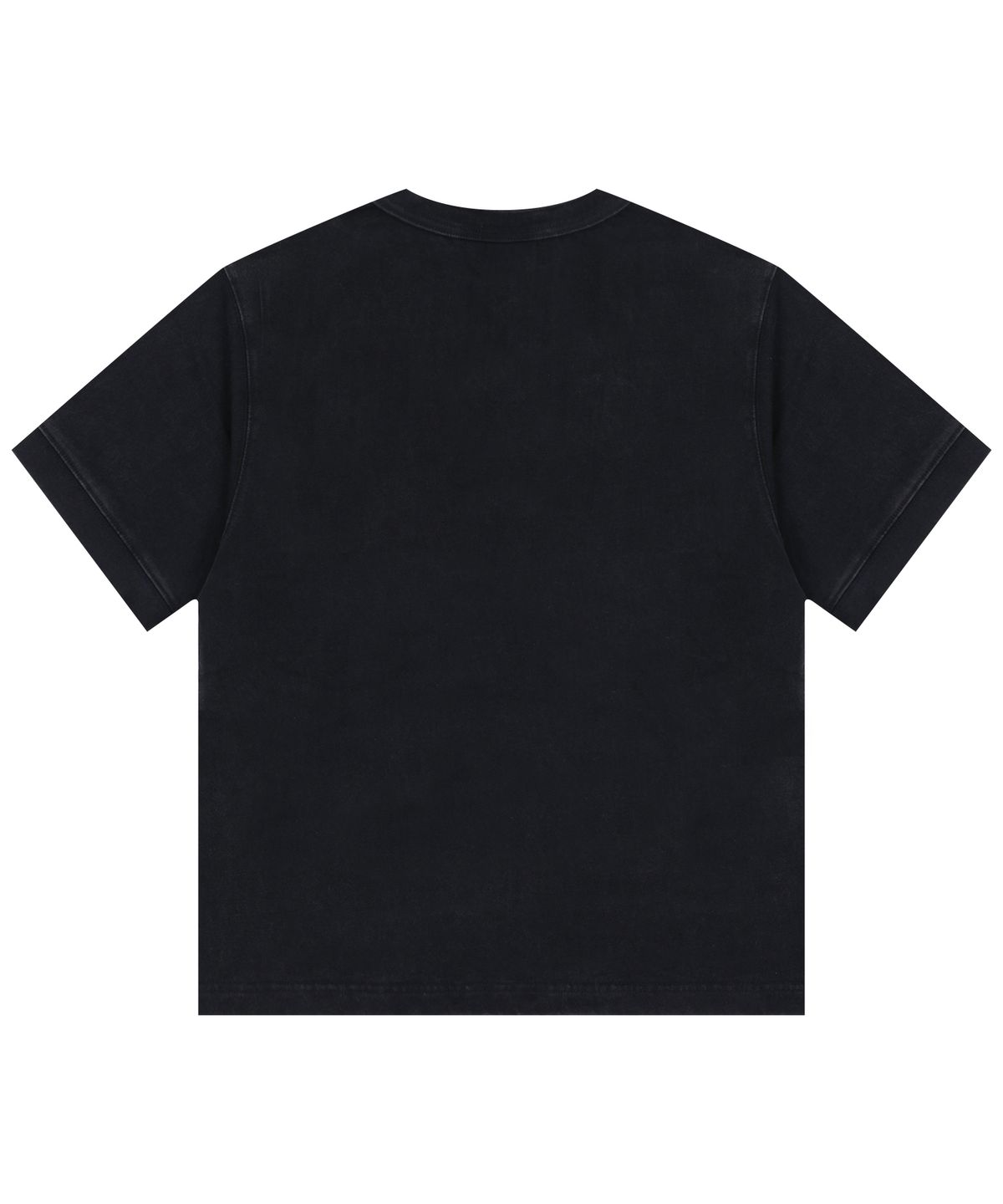엑스톤즈(XTONZ) XTT141 클로버 빈티지 워싱 헨리넥 티셔츠 (BLACK)