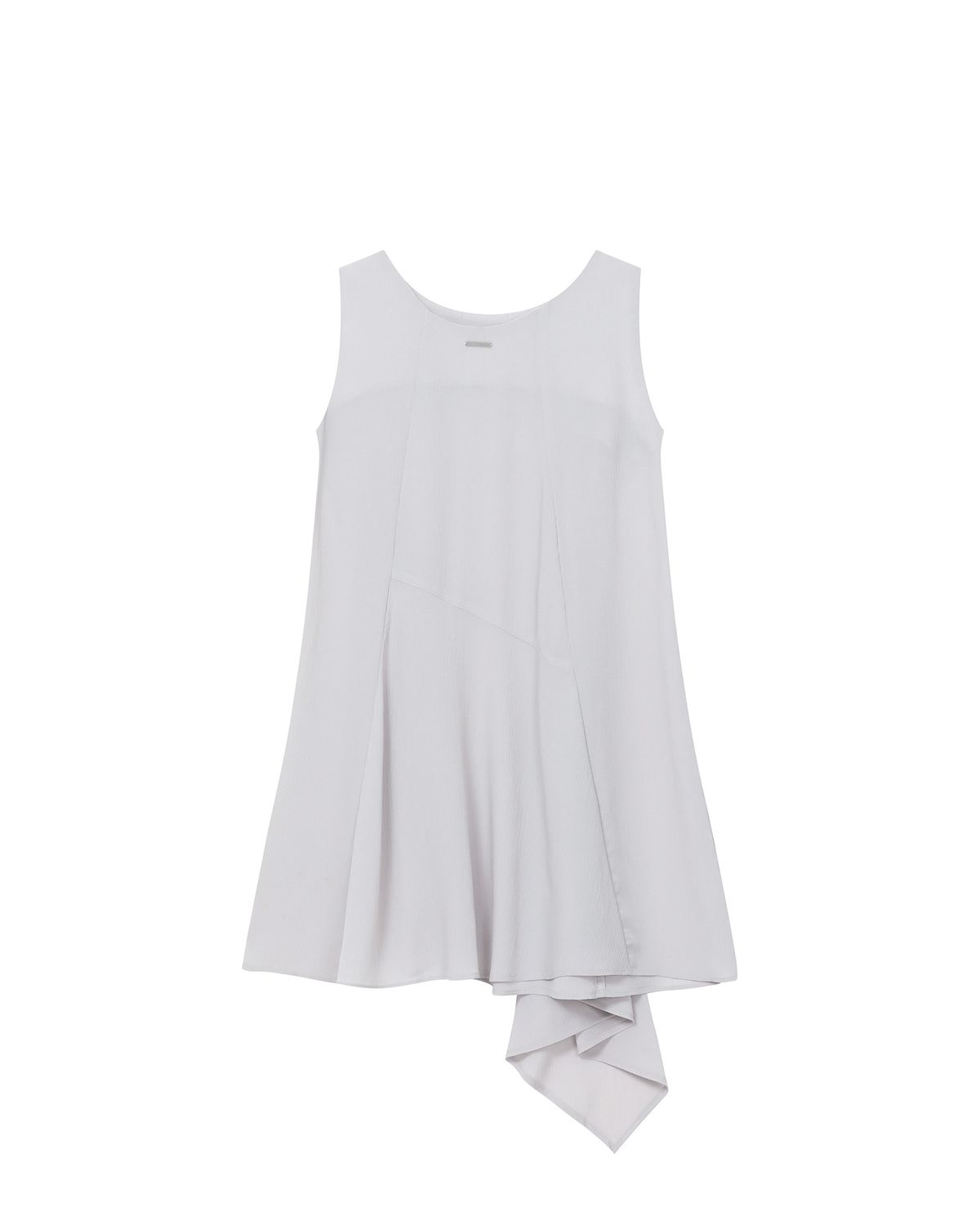 미세키서울(MISEKI SEOUL) Billow sheer sleeveless one piece SILVER GREY