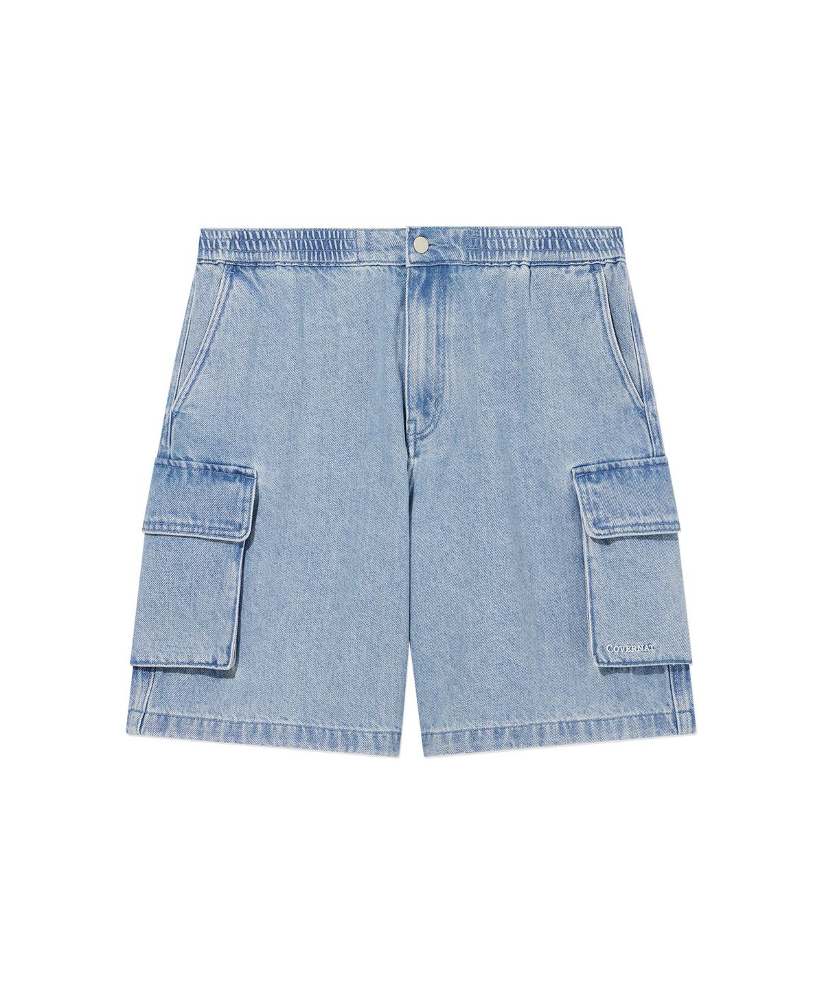 커버낫(COVERNAT) 데님 카고 쇼츠 Light Blue