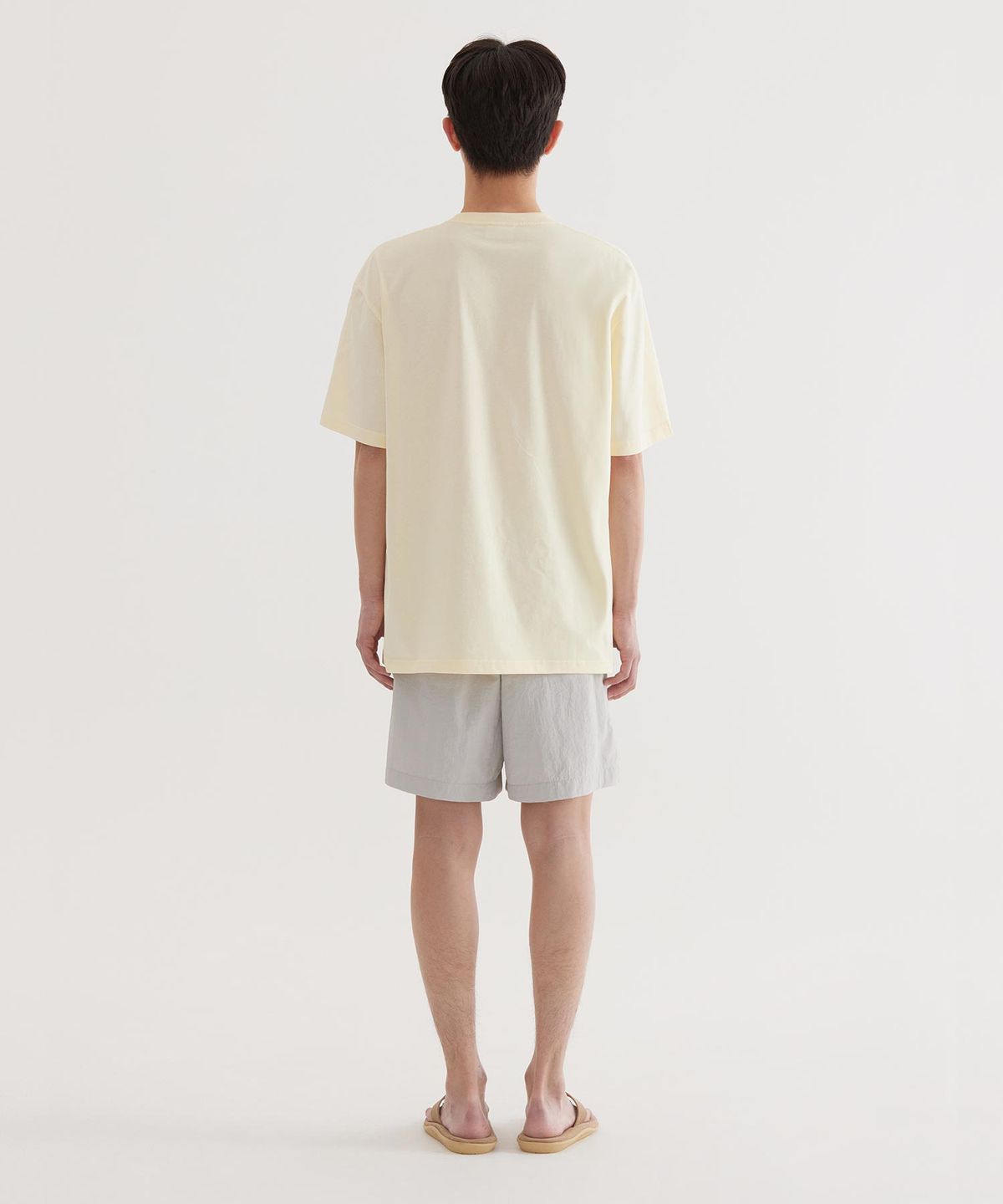 커버낫(COVERNAT) 레귤러 이지 나일론 쇼츠 Light Gray