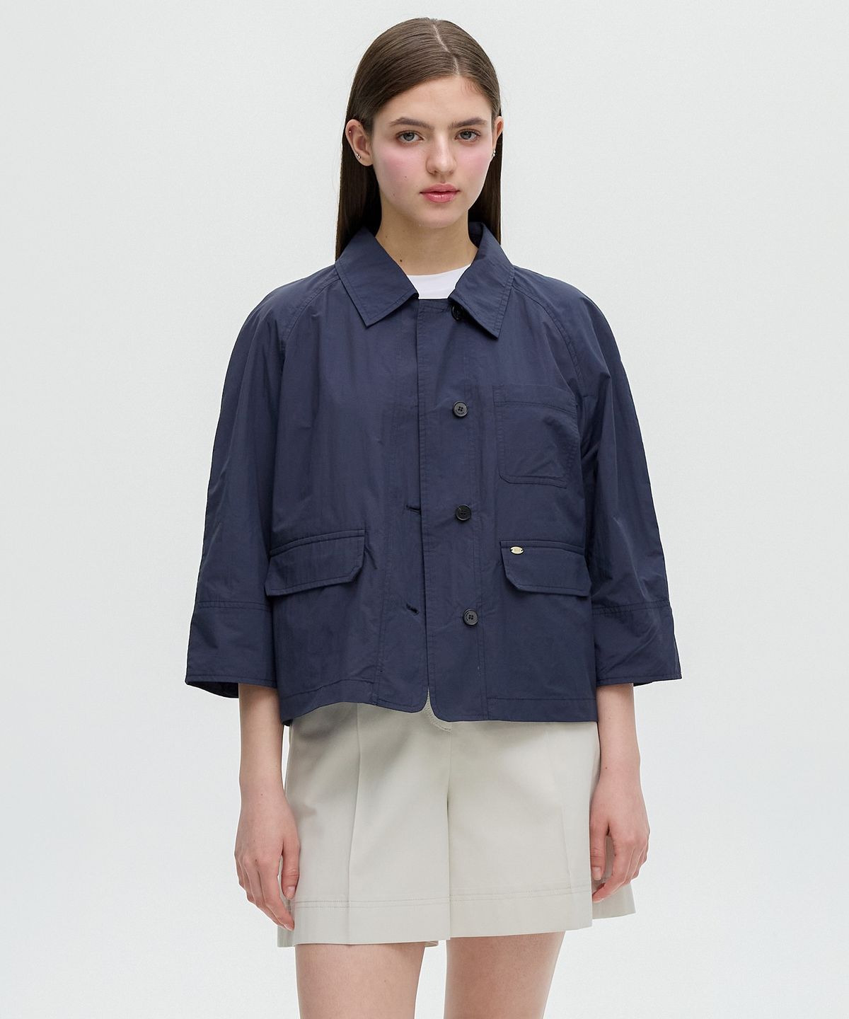 올리브 데 올리브(OLIVE DES OLIVE) 라그랑 7부소매 싱글점퍼 OW5MM3450