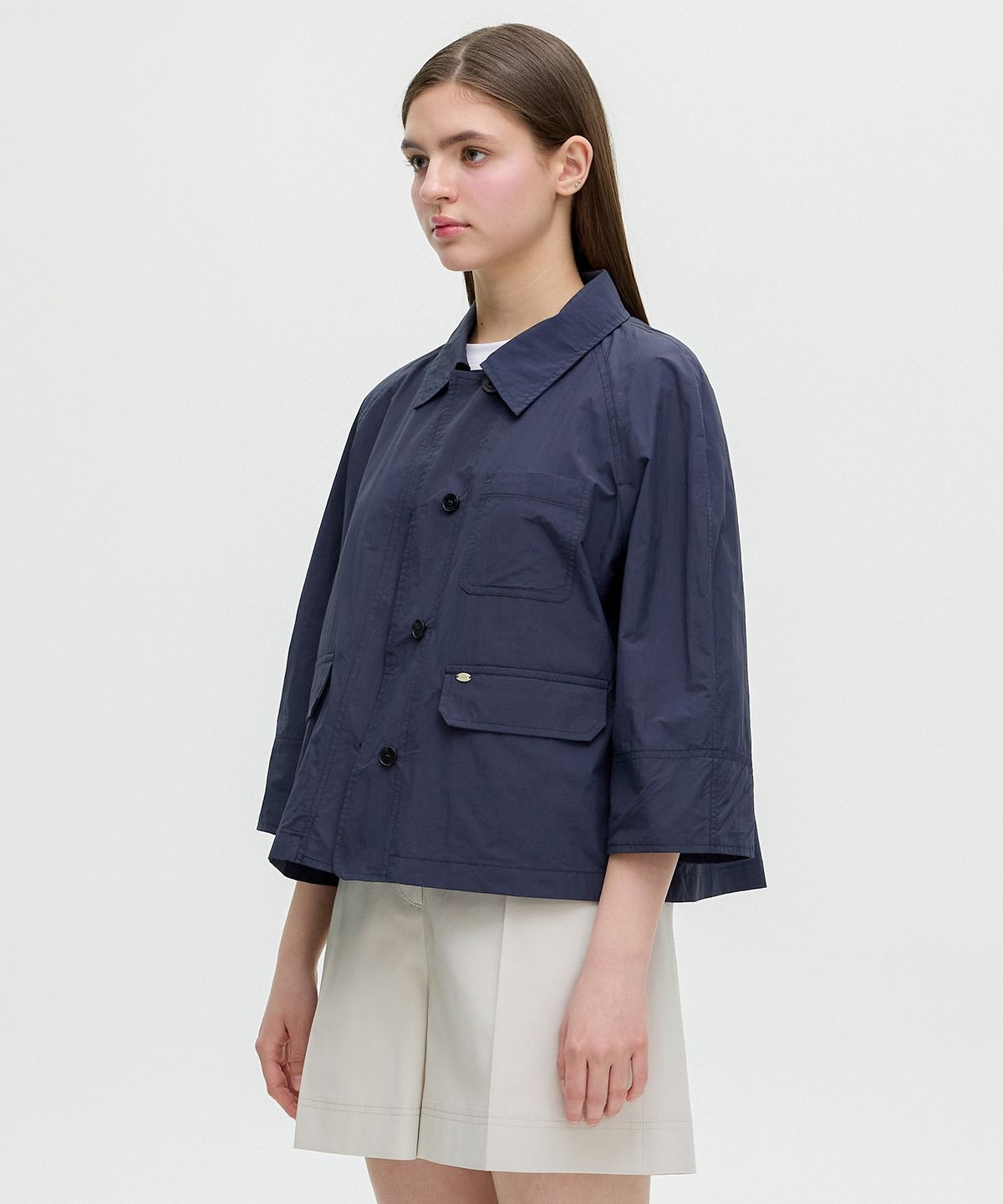 올리브 데 올리브(OLIVE DES OLIVE) 라그랑 7부소매 싱글점퍼 OW5MM3450