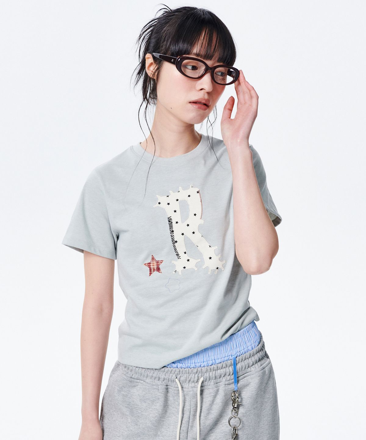 러닝하이(RUNNINGHIGH) 아플리케 로고 H/S 티 [민트]