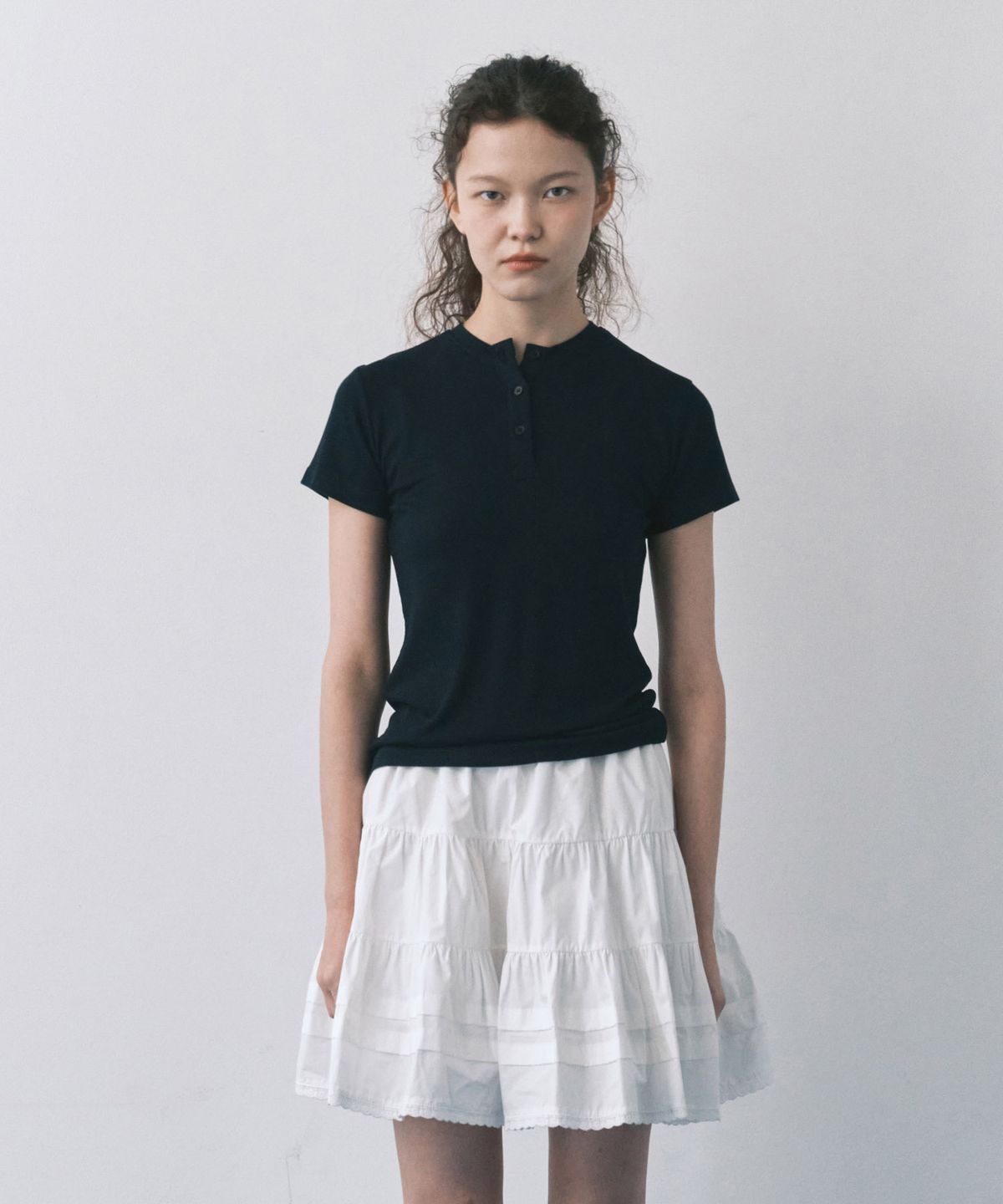 마이스(MAIS) HENRY SHORT SLEEVE TEE / DARK NAVY