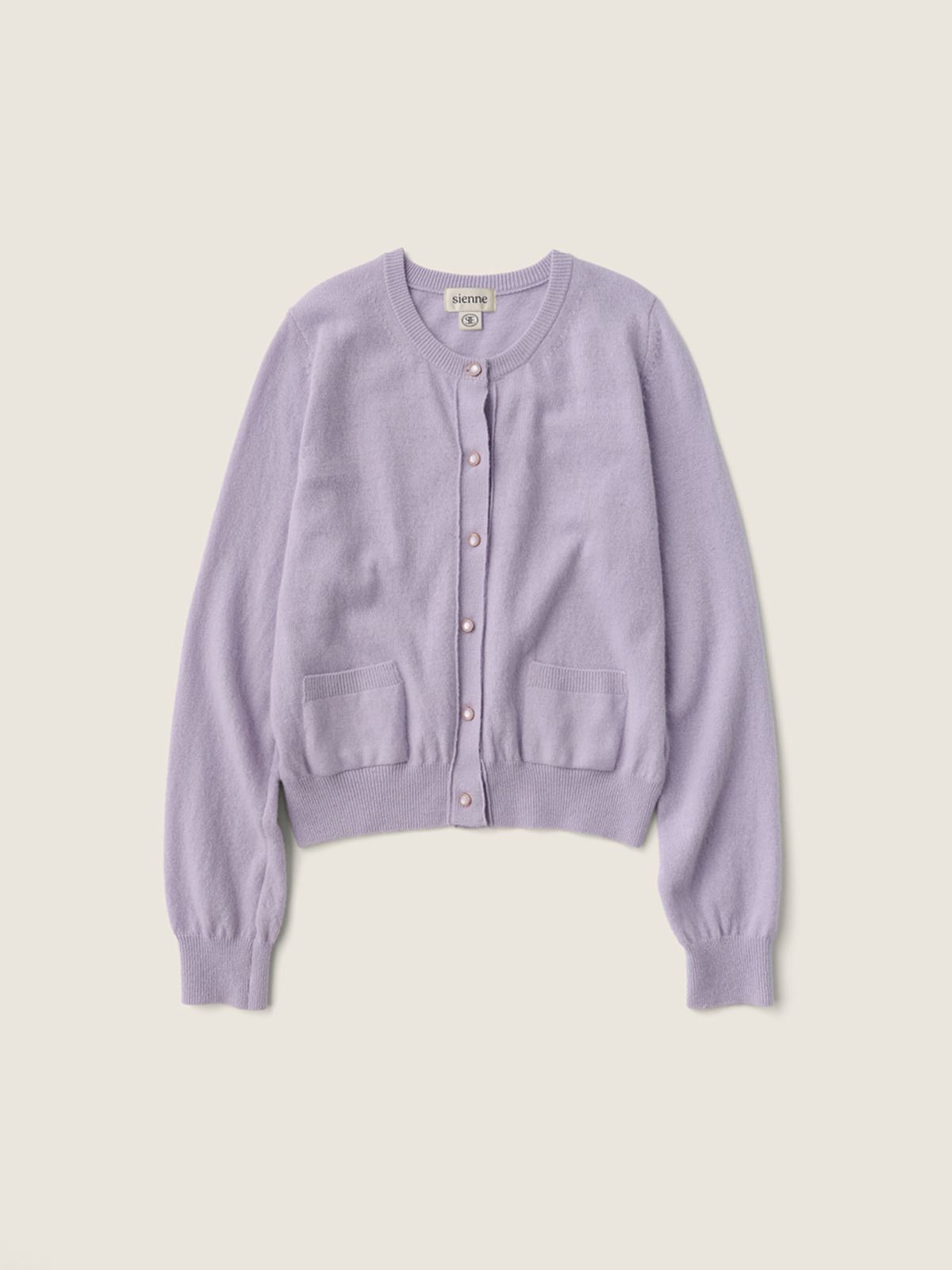 시엔느(SIENNE) Hepburn Wool Cardigan (Lavender)