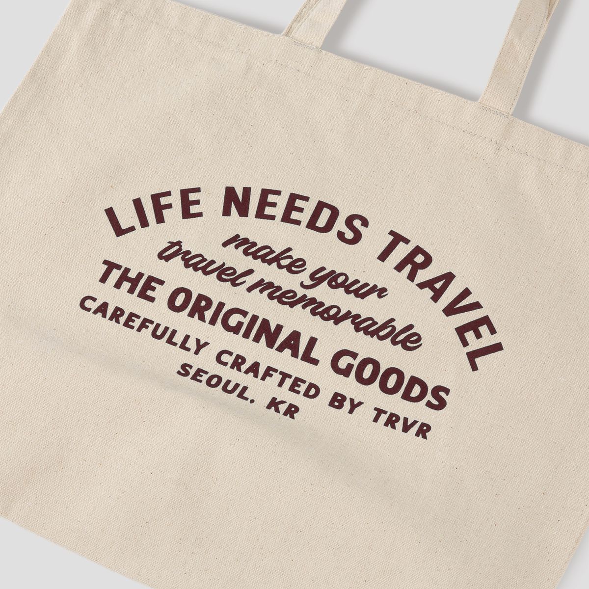 티알브이알(TRVR) Casual Tote LNT Lettering
