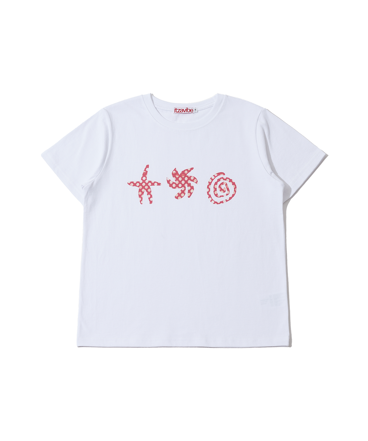 잇자바이브(ITZAVIBE) DOODLE SLIM T SHIRT - WHITE