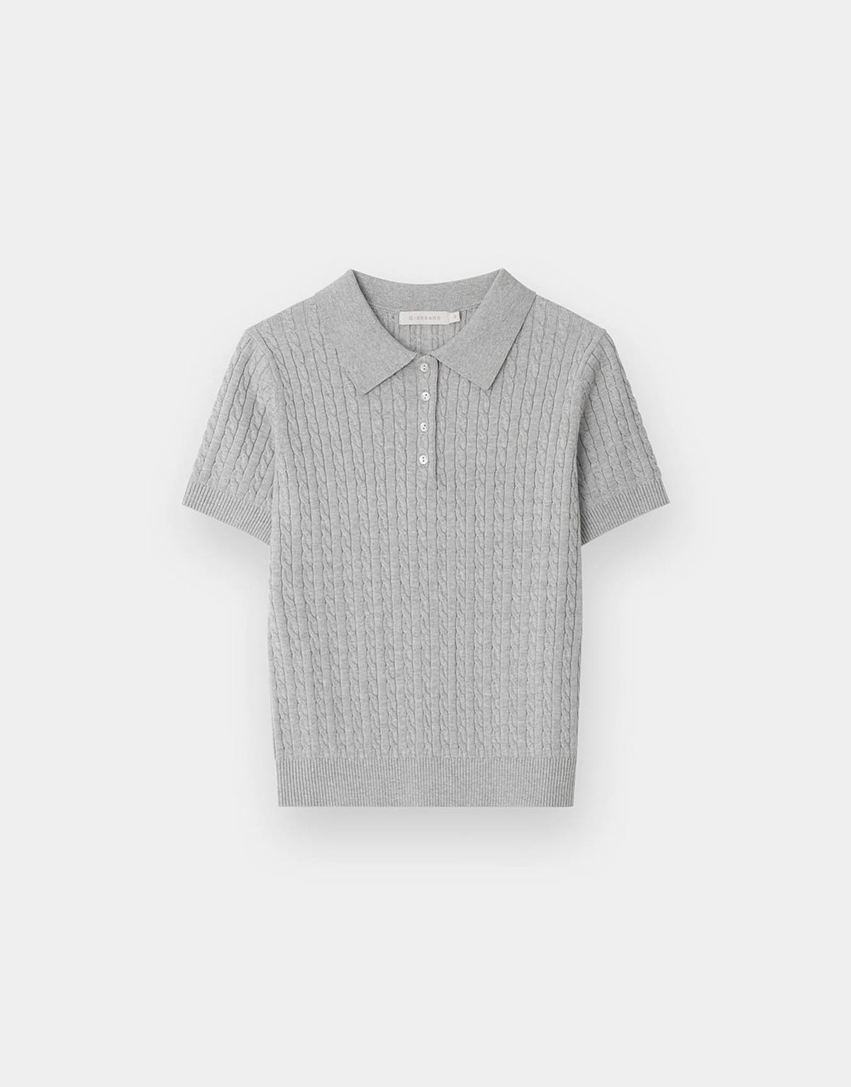지오다노(GIORDANO) 케이블 폴로 반팔 니트 355530 [6color]