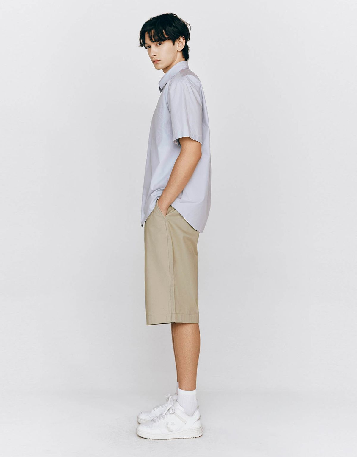 지오다노(GIORDANO) 원턱 버뮤다 쇼츠 105522 [2color]