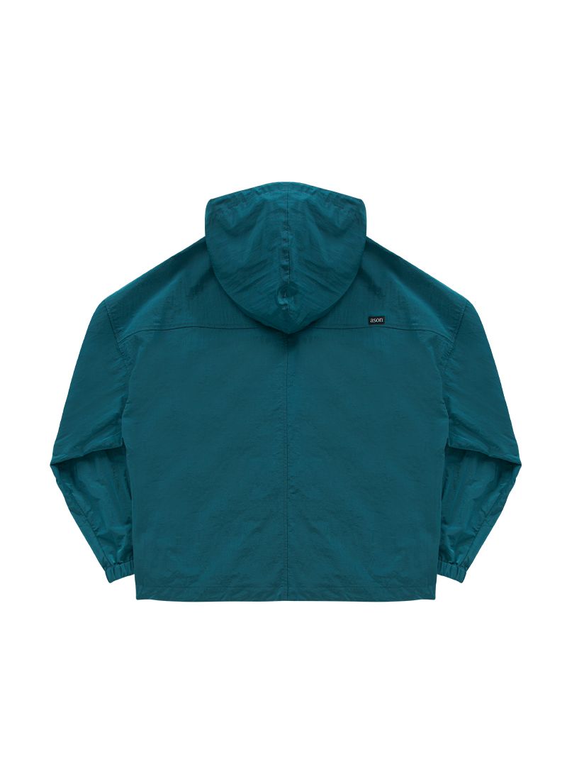 ★as''on★WOODY WINDBREAKER / BLUE-GREEN★正規品/韓国送料込 MUSINSA公式 | ASON WOODY WINDBREAKER / BLUE-GREEN
