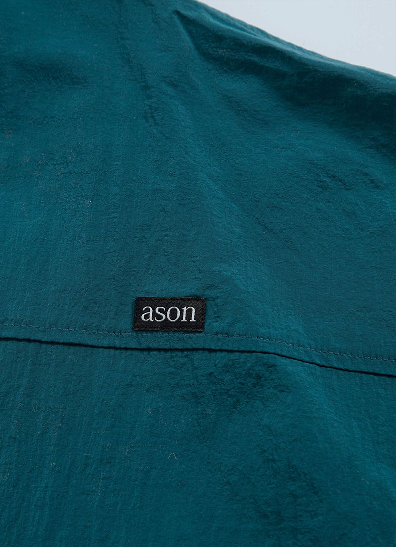 ★as''on★WOODY WINDBREAKER / BLUE-GREEN★正規品/韓国送料込 MUSINSA公式 | ASON WOODY WINDBREAKER / BLUE-GREEN