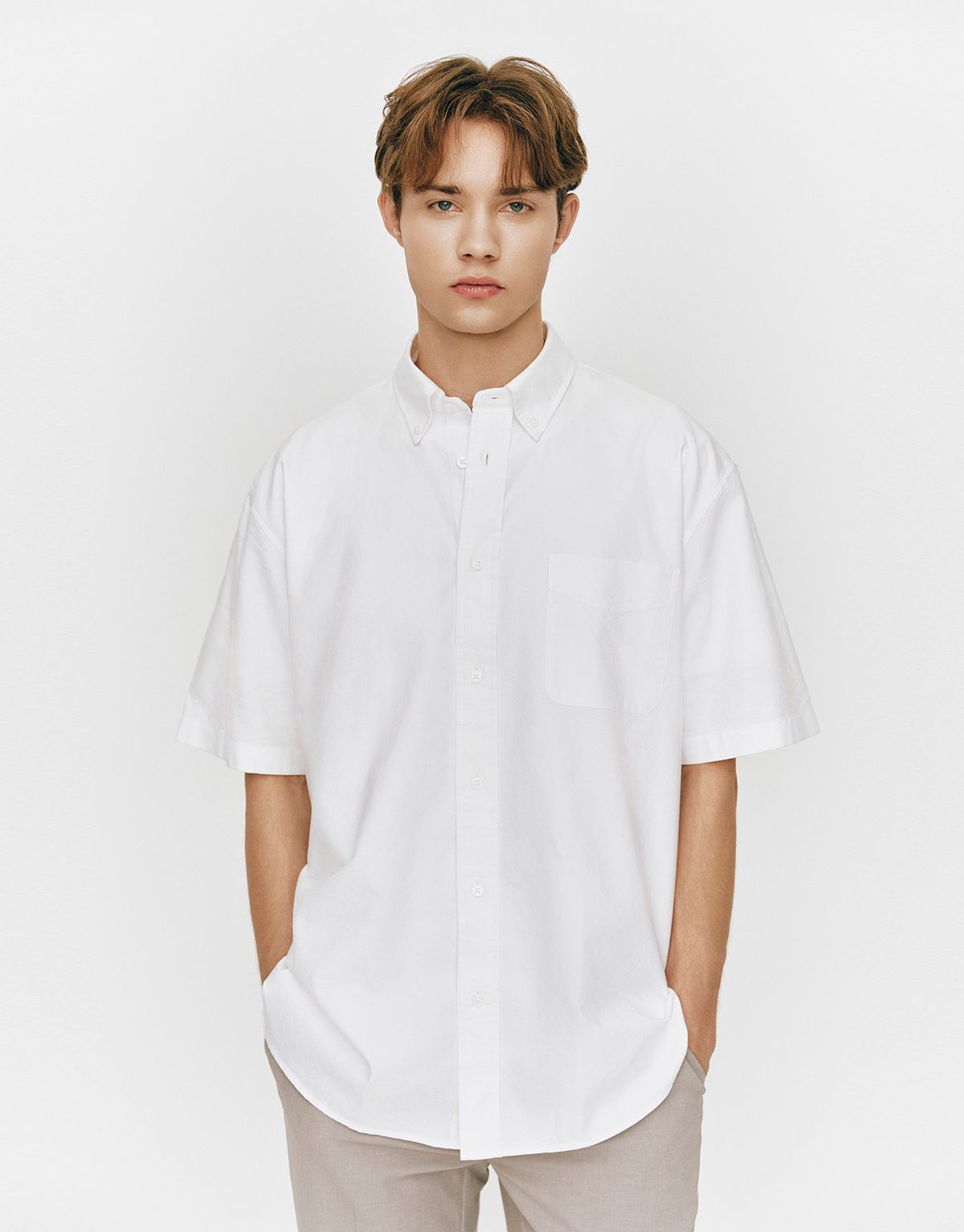 지오다노(GIORDANO) 옥스포드 반팔 셔츠 045510 [6color]