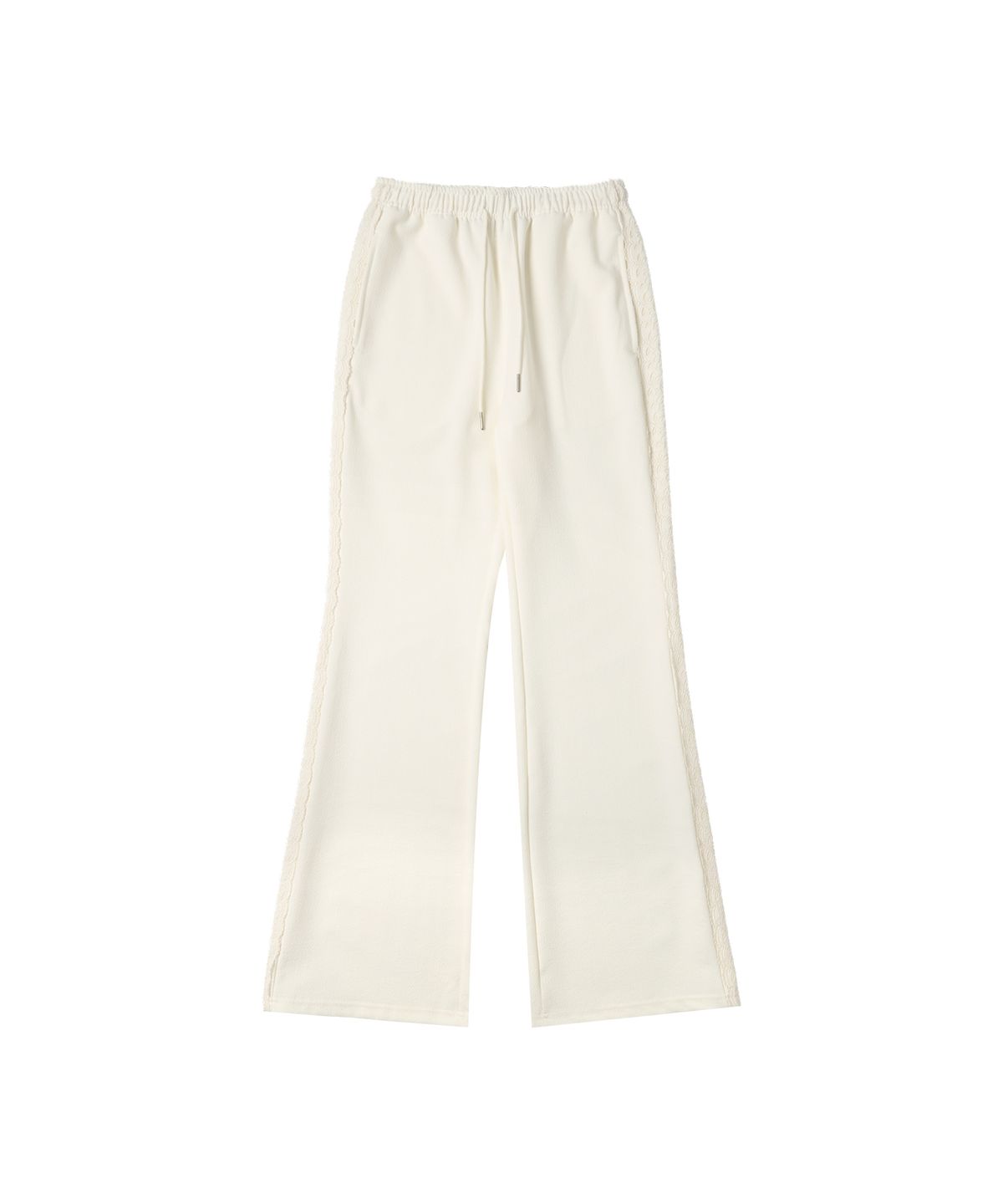 반원 아틀리에(VANONE ATELIER) P3248 레이스 플레어 팬츠_Cream