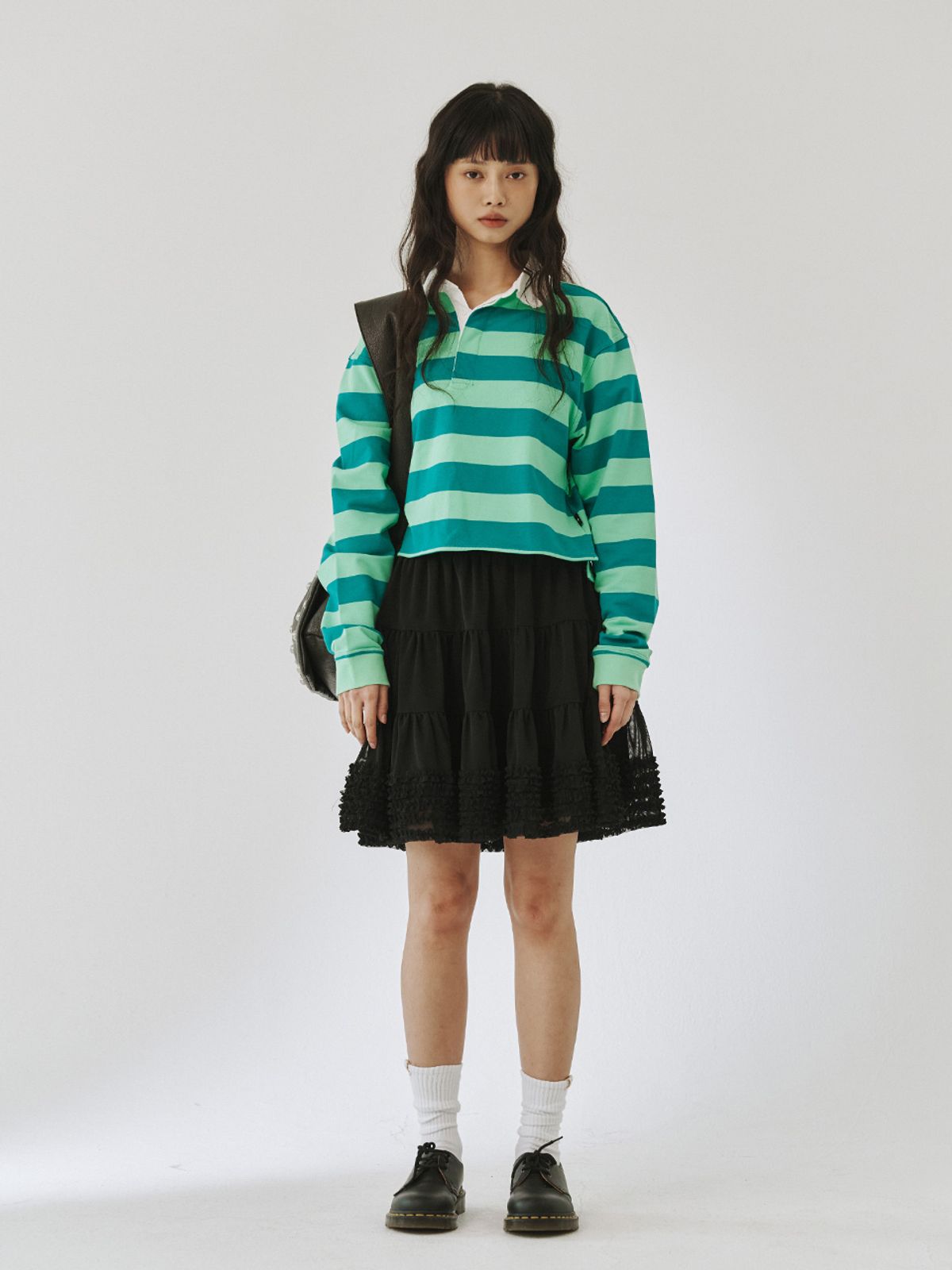 플리즈프로젝트(PLZPROJECT) MESH SKIRT, BLACK